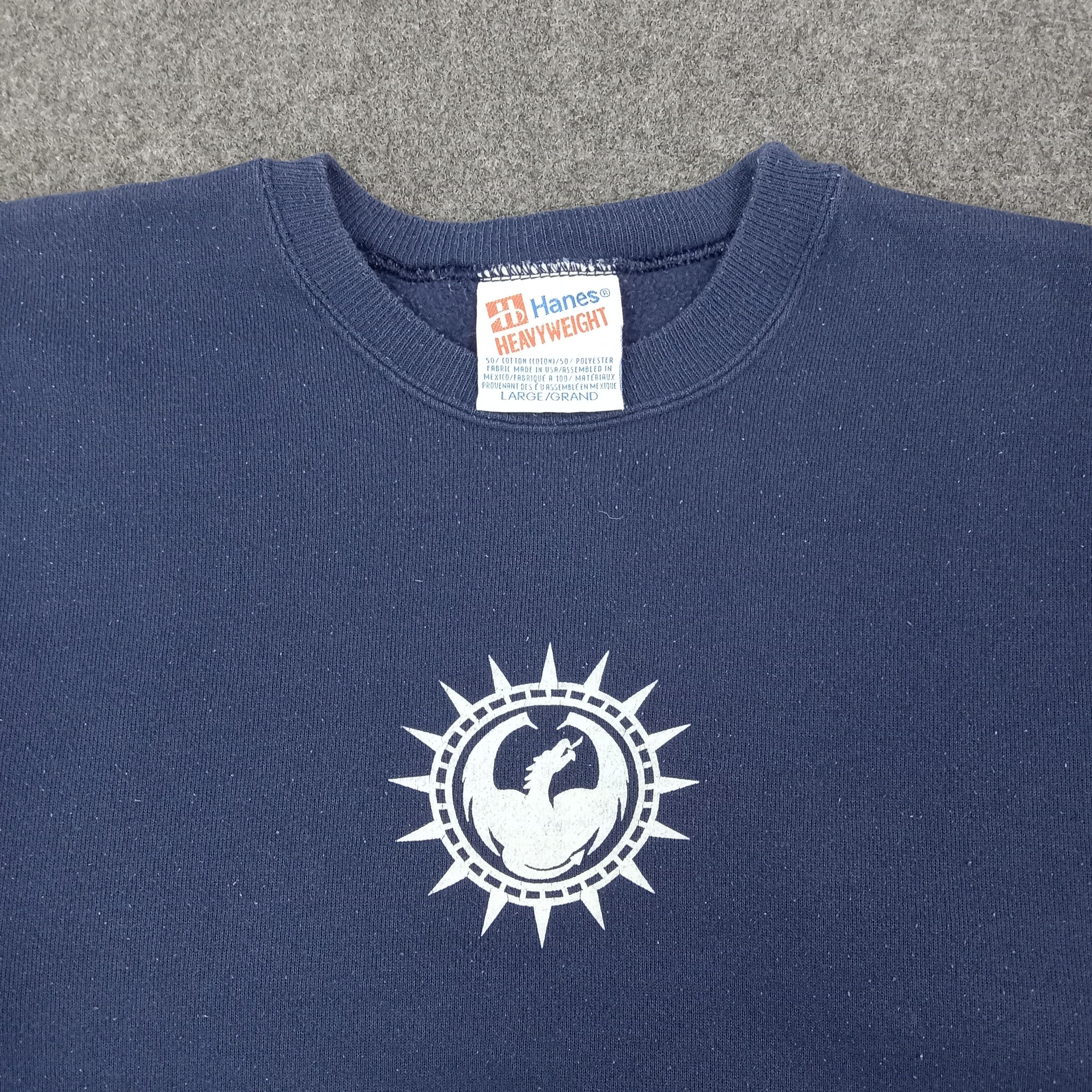 Hanes Dragon Optical Surf Style Sweatshirt C263N23 Size US L / EU 52-54 / 3 - 4 Thumbnail