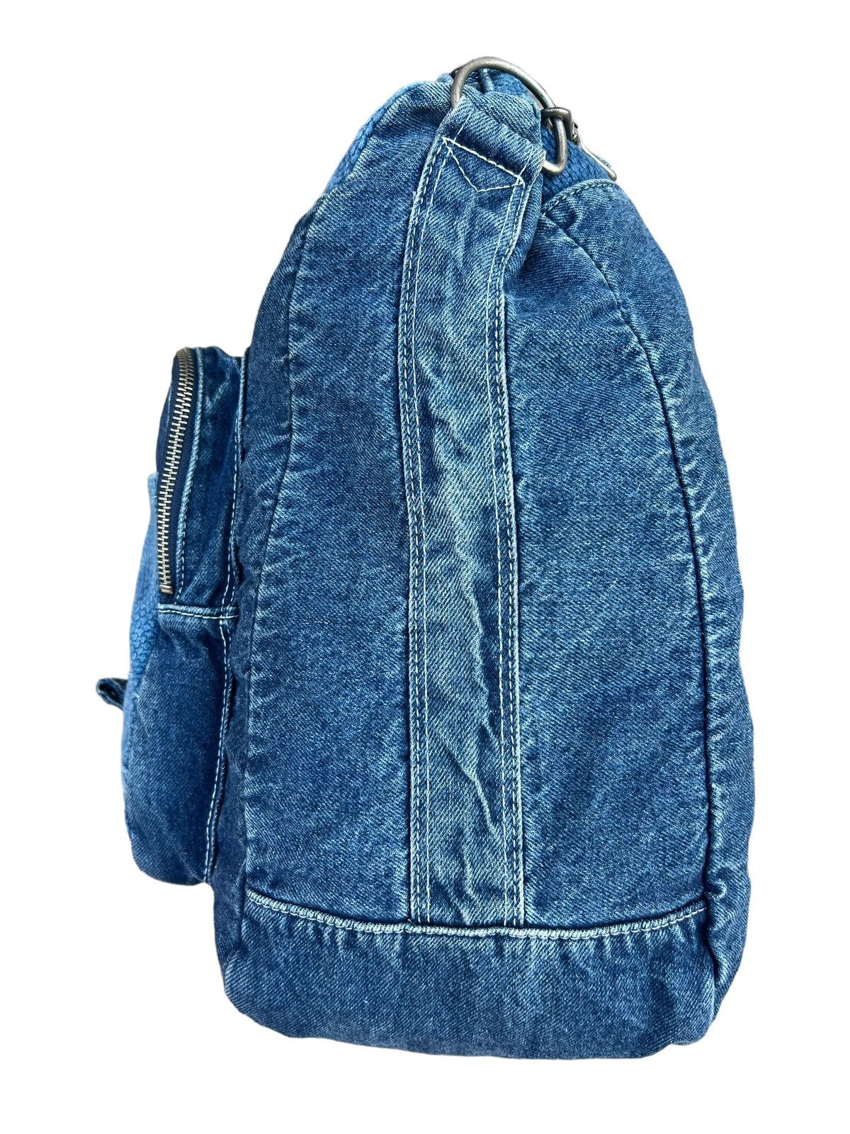 Vintage VTG Club House Japan Fade Denim Sashiko Cargo Huge 2 Way Bag Size ONE SIZE - 15 Thumbnail