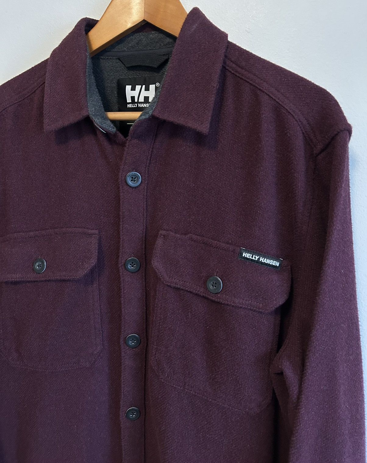 Helly Hansen Helly Hansen Burgundy Button Up Flannel Long Sleeve Shirt Size US L / EU 52-54 / 3 - 5 Thumbnail