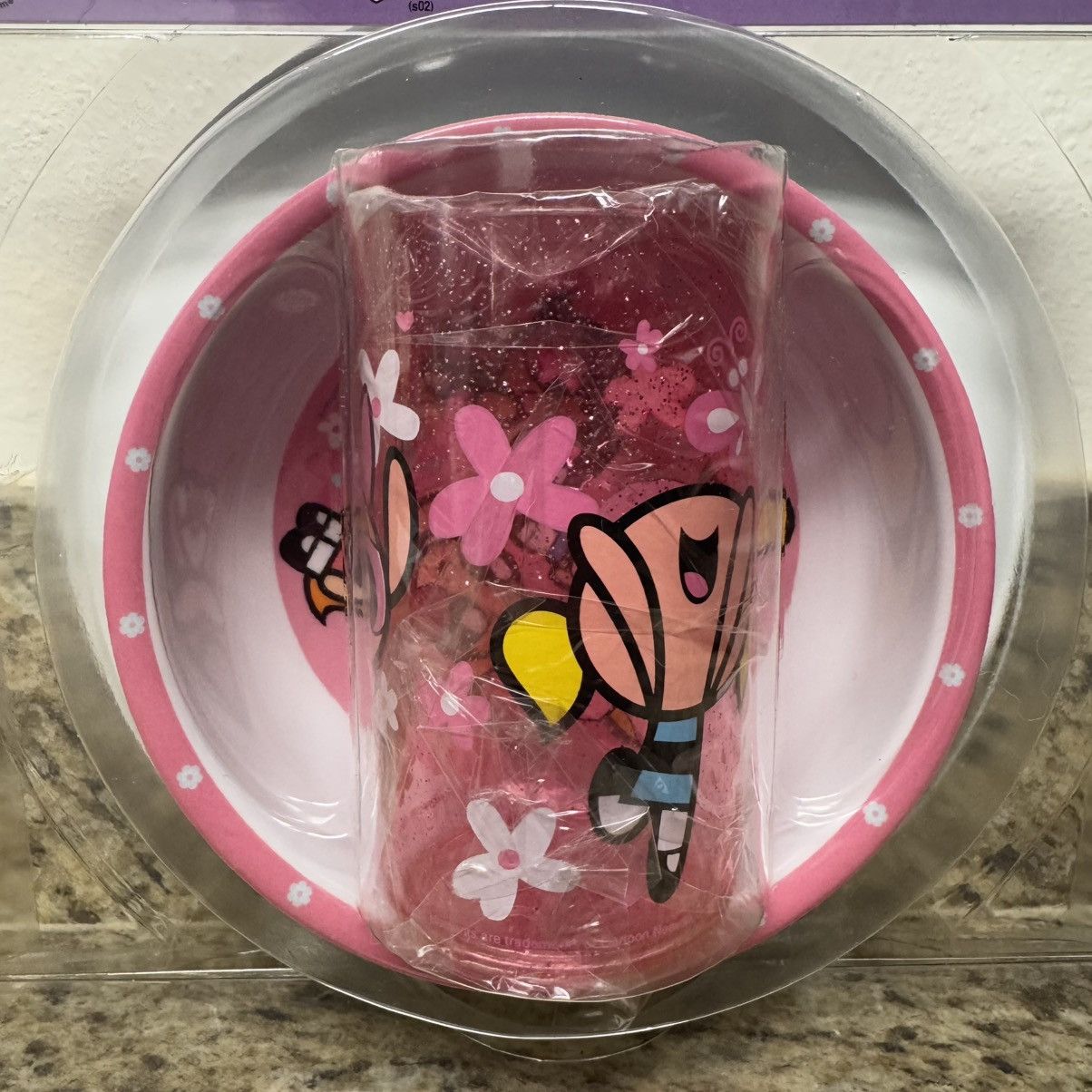 Cartoon Network × Vintage The PowerPuff Girls 3-Piece Dinnerware Set Plate Bowl Cup Size ONE SIZE - 4 Thumbnail
