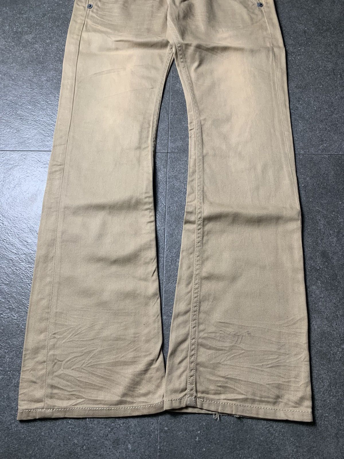 JACKROSE 2000s Jackrose Washed Buckle Back Bootcut Pants Size US 30 / EU 46 - 4 Thumbnail