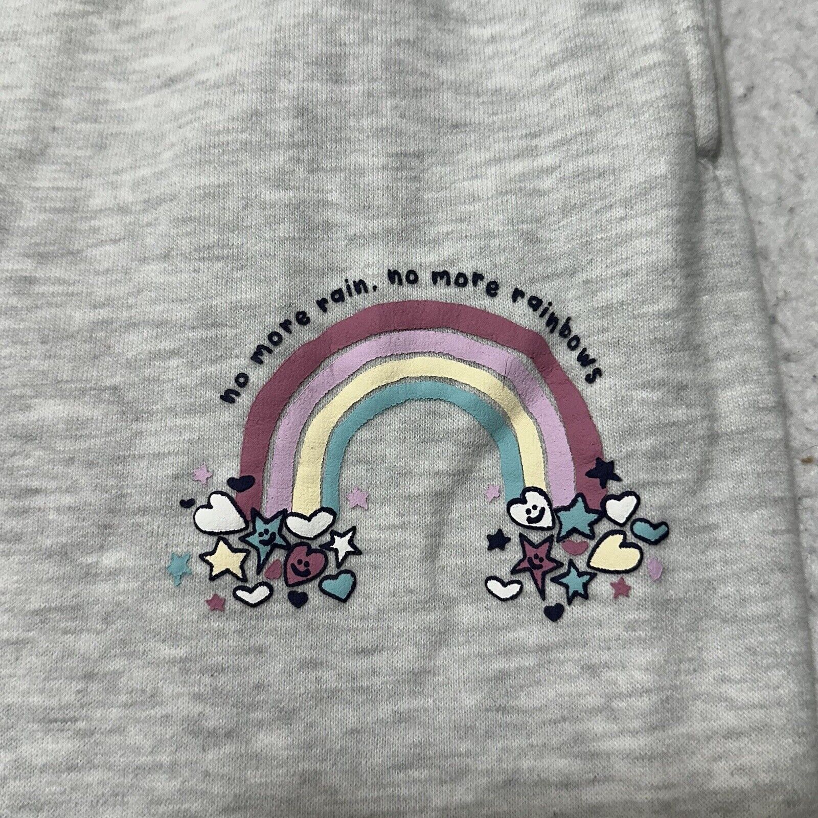 Pacsun PacSun Medium Gray Sweatpants No More Rain No More Rainbows Size US 32 / EU 48 - 5 Thumbnail