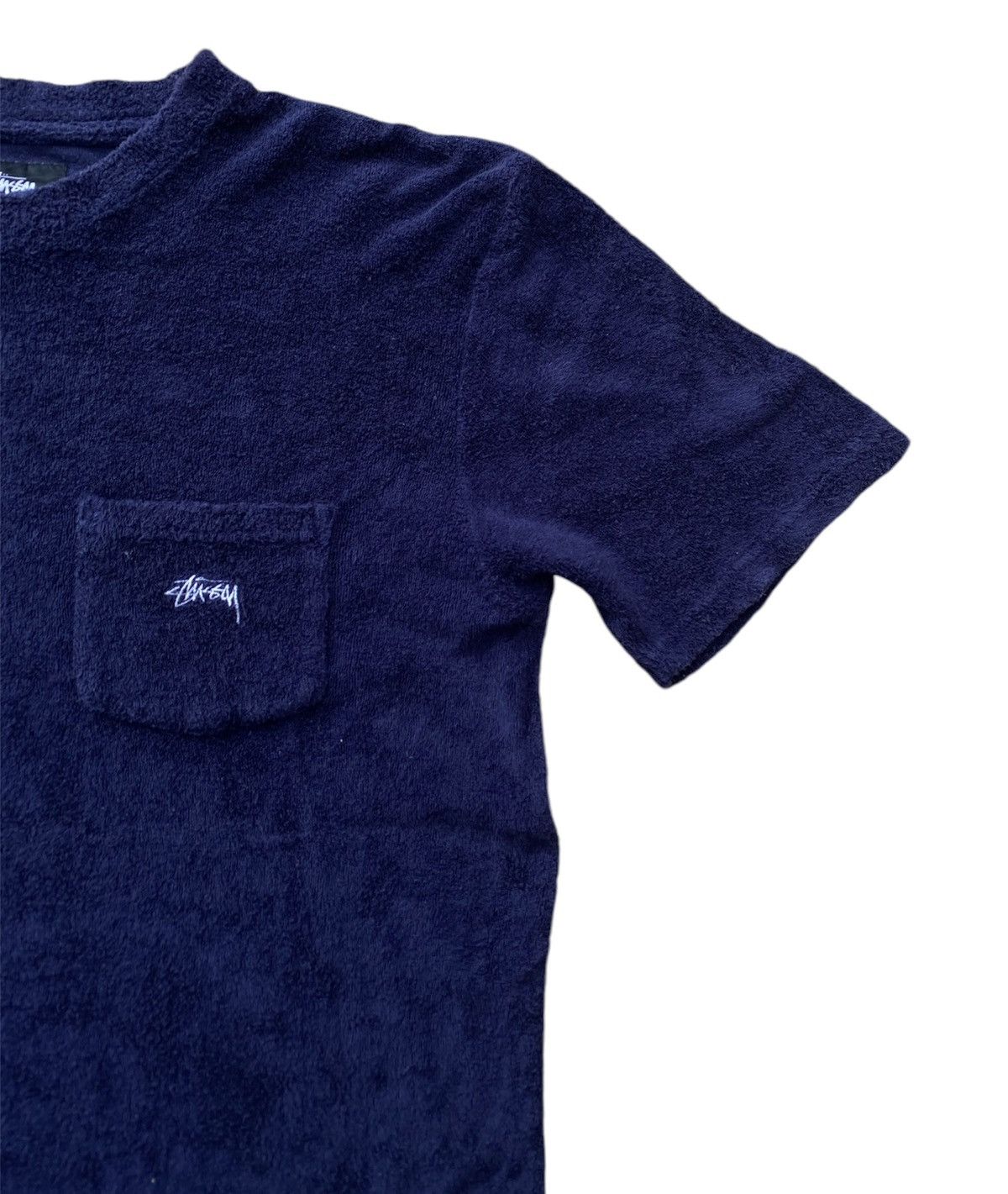 Stussy Vintage Stussy Single Pocket Fleece Tshirt Size US M / EU 48-50 / 2 - 2 Thumbnail