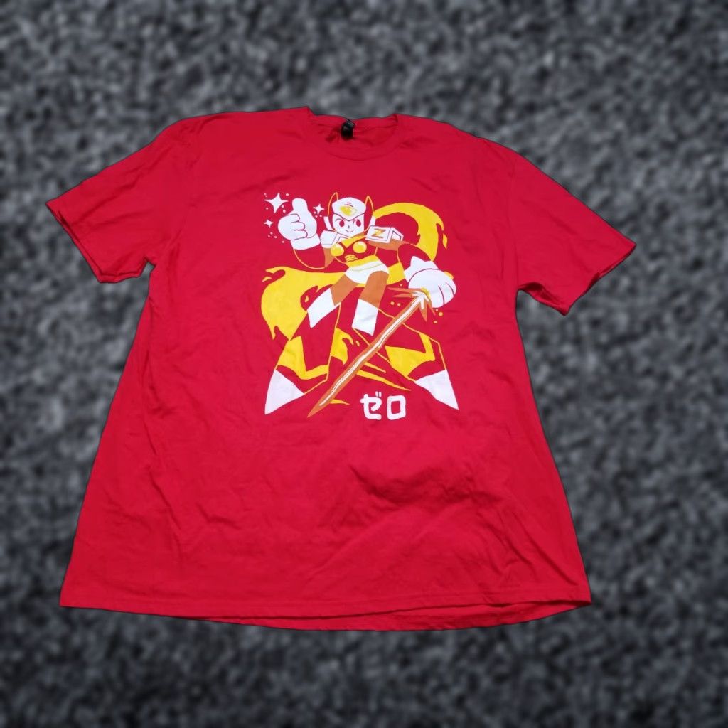 Omega Mens 2XL Mega Man Zero Tee Shirt T Shirt Red PS1 SNES MegaMan X Men Size US XXL / EU 58 / 5 - 1 Thumbnail