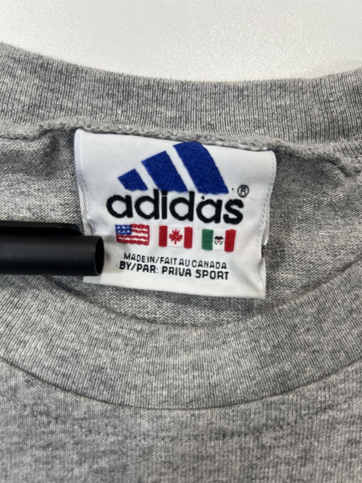 Adidas Adidas Men's Grey Short Sleeve Activewear T-Shirt Size US L / EU 52-54 / 3 - 4 Thumbnail