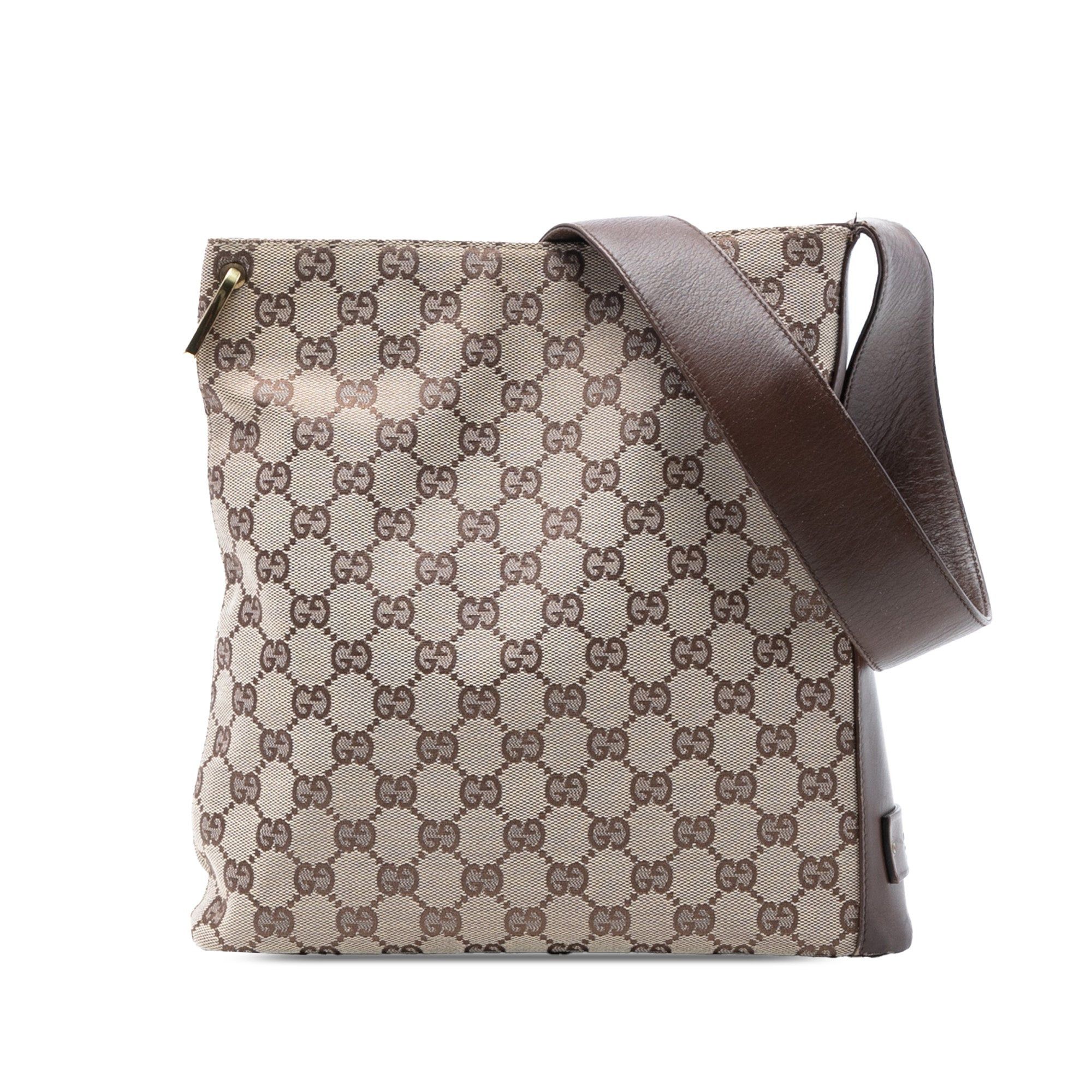 Gucci Gg Canvas Shoulder Bag in Brown, Women's