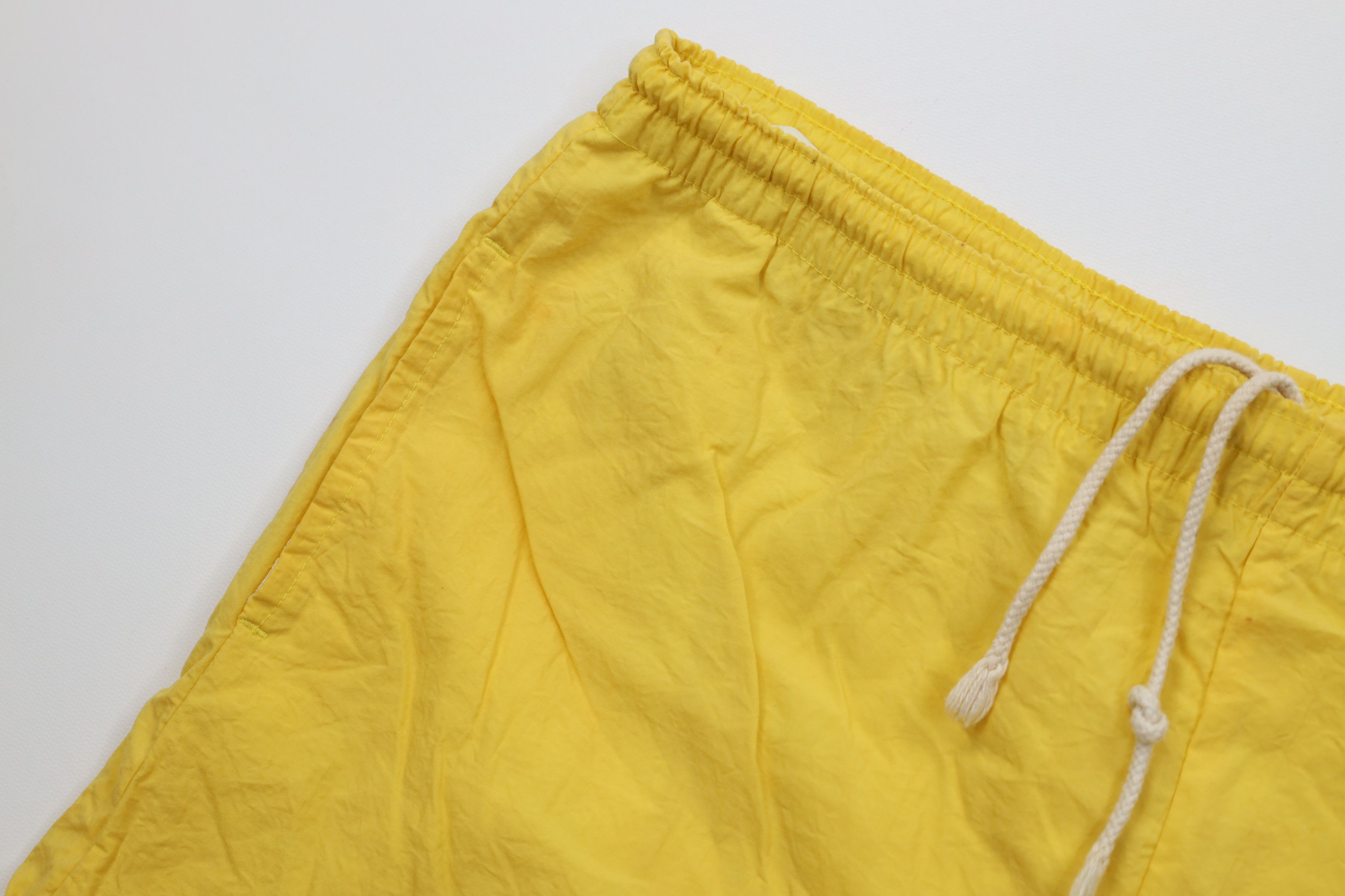 Vintage Vintage 80s 90s Streetwear Surf Swim Trunks Shorts Yellow Size US 32 / EU 48 - 5 Thumbnail