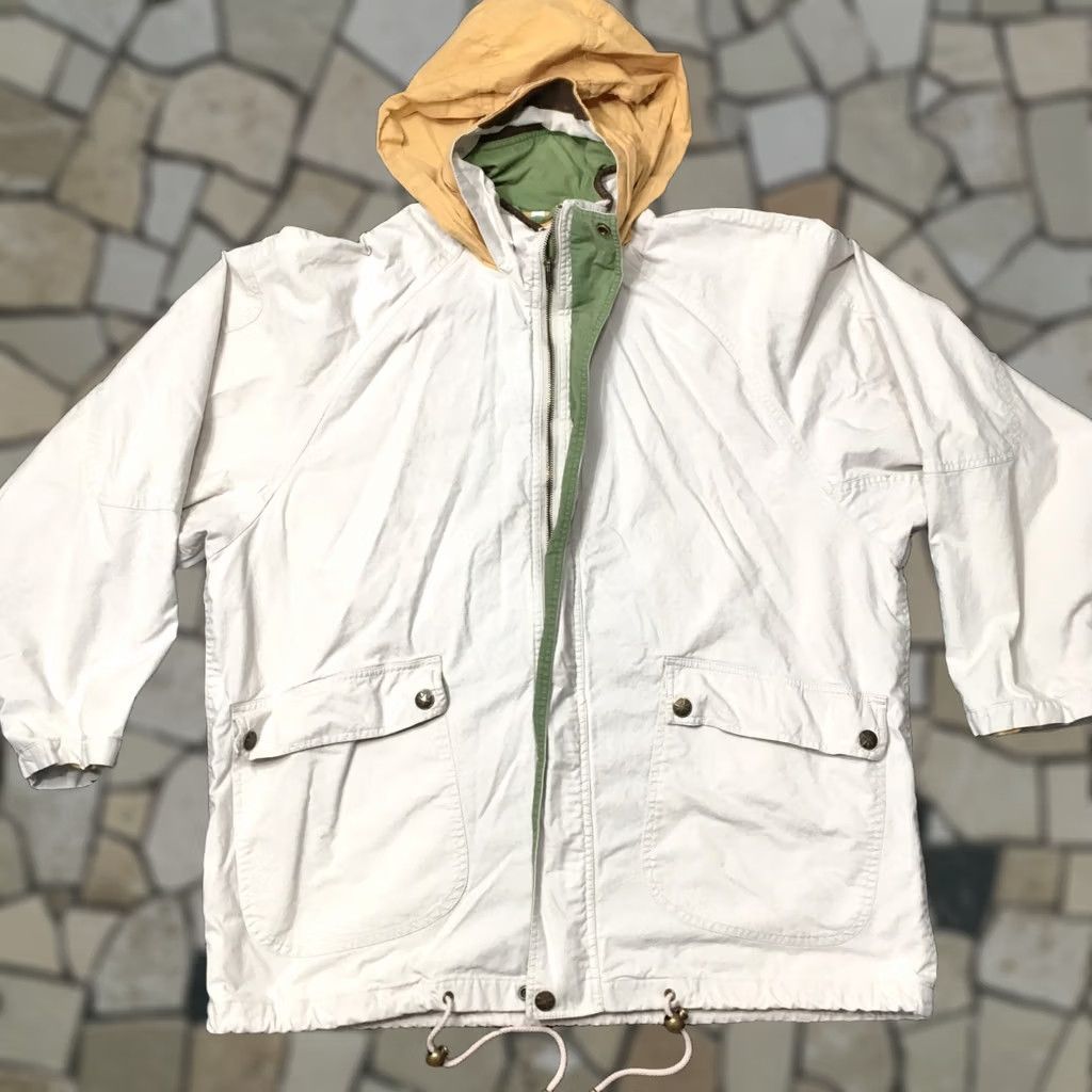 Vintage VINTAGE JLC Jacket Womens 2XL Beige Vtg 90s Soft Distressed Grunge Y2K Coat LEATHER TRIM Size XXL / US 16-18 / IT 52-54 - 1 Thumbnail
