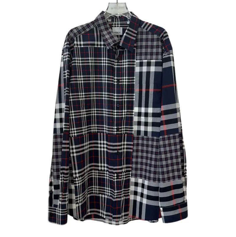 Burberry Burberry Color Blocked Cotton Shirt for Men Size US XXL / EU 58 / 5 - 1 Thumbnail