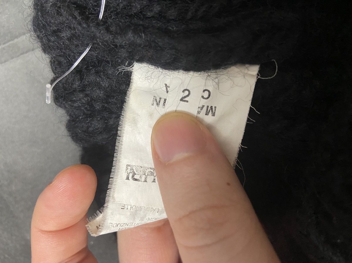 Napapijri Napapijri Semiury Beanie Hat Black Cable Knit Wool Blend Size ONE SIZE - 9 Thumbnail