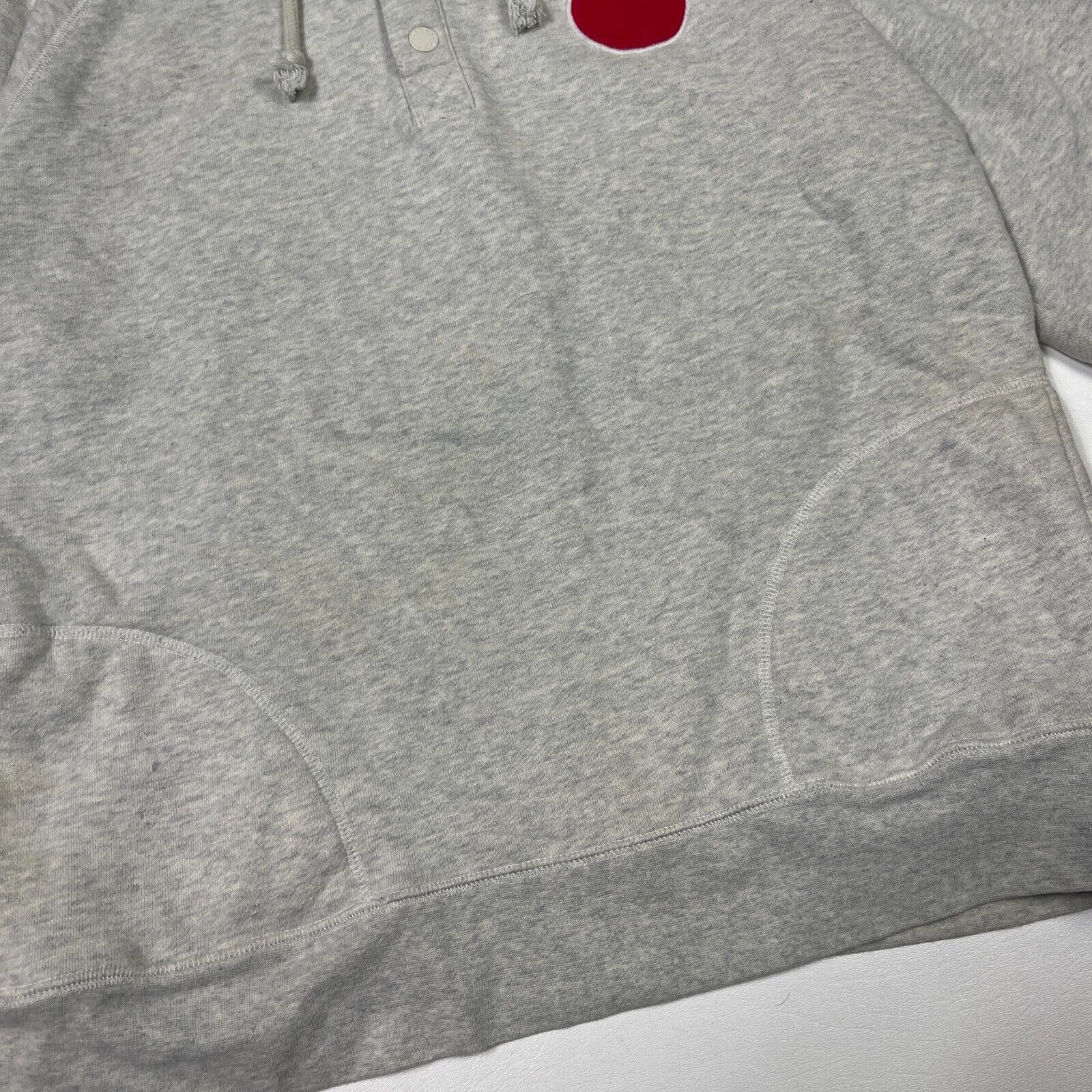 The Hundreds the hundreds 1/4 button hoodie sweater pullover gray red 80 Size US L / EU 52-54 / 3 - 2 Thumbnail