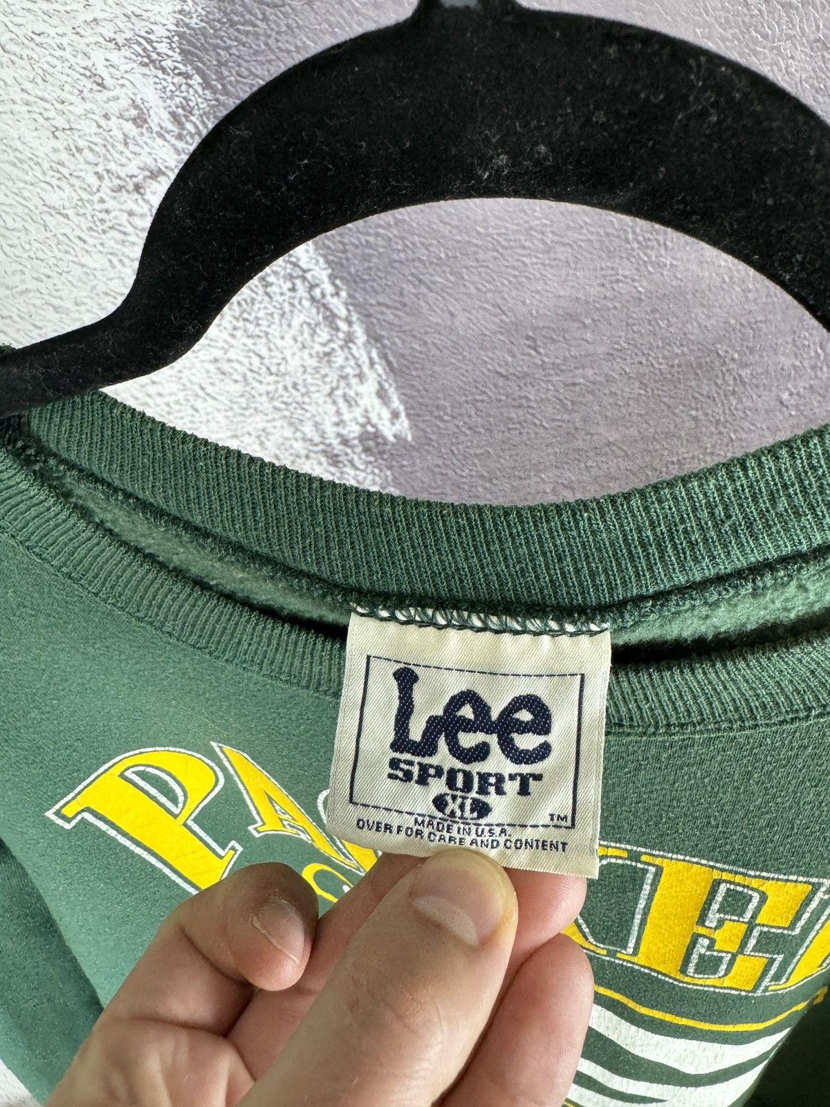 Lee × Nutmeg × Vintage Lee Sport Nutmeg vintg 1997 Packers Green Bay NFL sweatshirt Size US XL / EU 56 / 4 - 8 Thumbnail