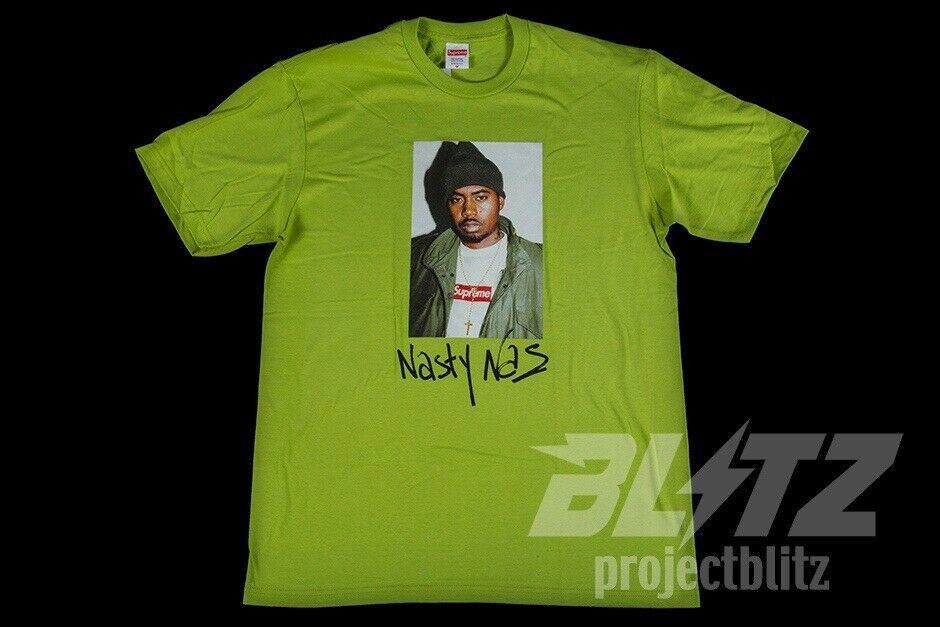 Supreme FW17 SUPREME NAS TEE LIME GREEN L LARGE 2017 Size US L / EU 52-54 / 3 - 2 Thumbnail