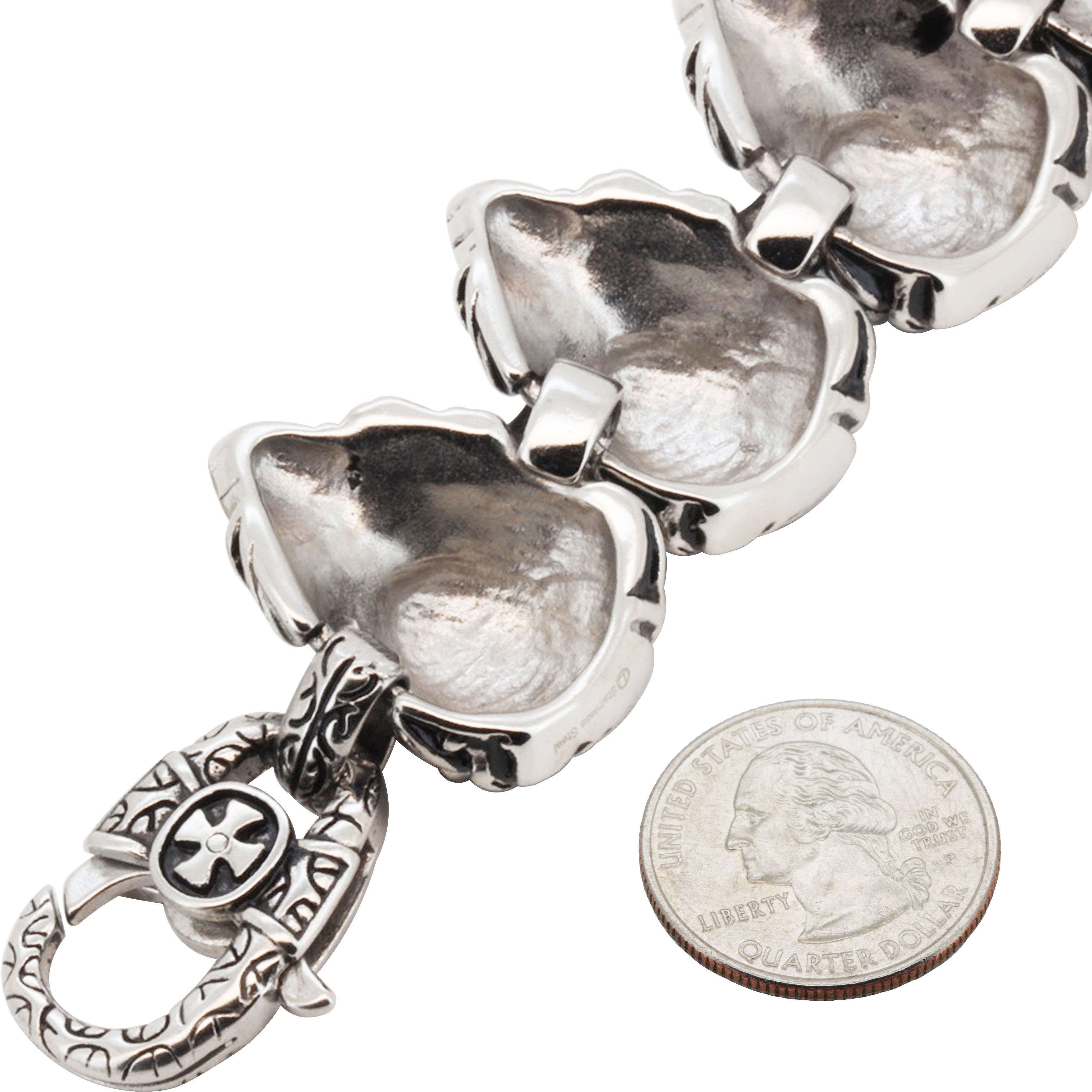 Other 316L Stainless Steel 31mm Lion Head Bracelet 8.5” Size ONE SIZE - 3 Thumbnail