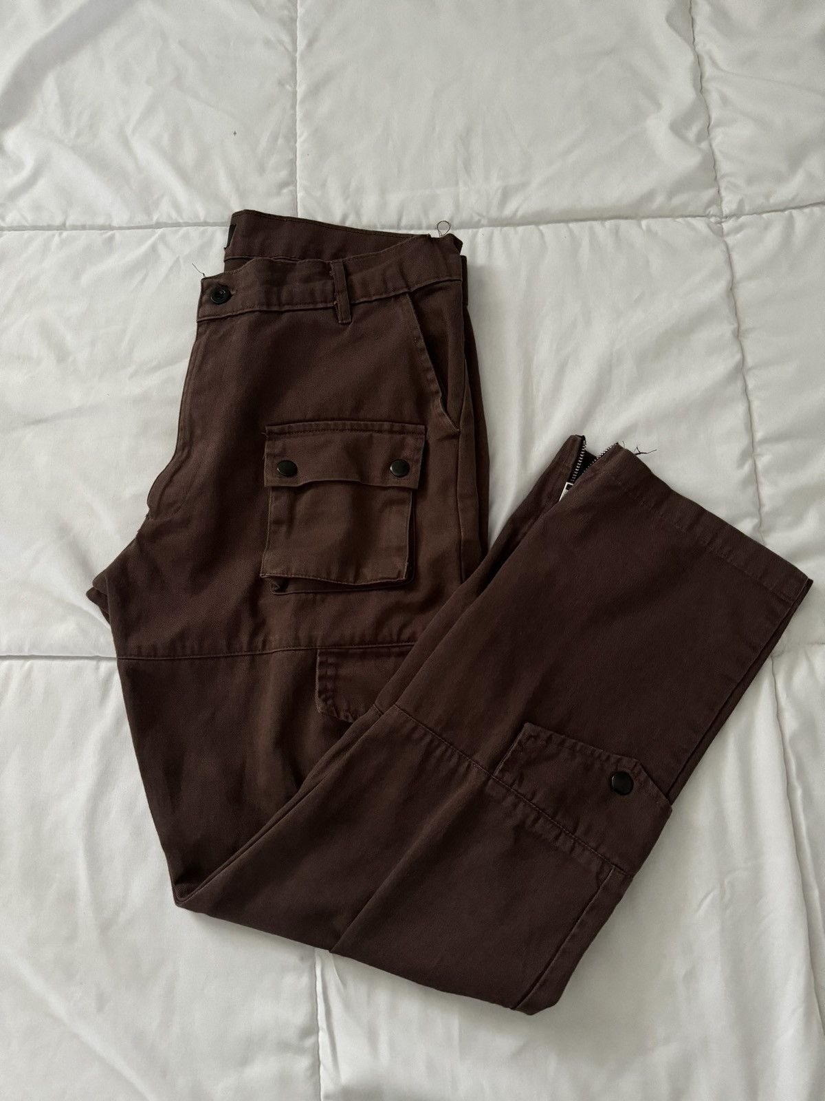 Boohoo × Other Brown cargos Size US 34 / EU 50 - 2 Thumbnail