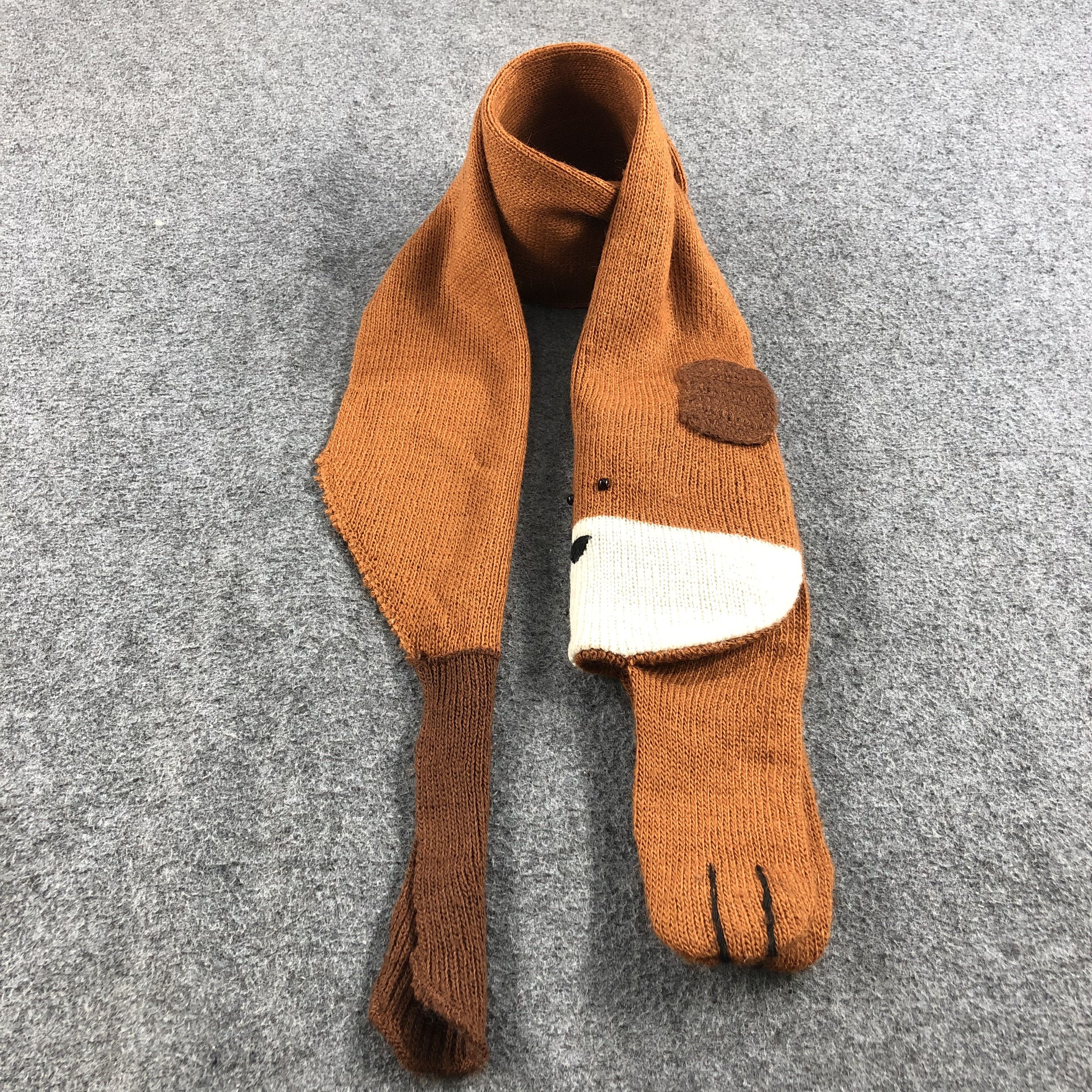 Anime Brown Dog Wool Scarf Muffler V657 Size ONE SIZE - 2 Thumbnail