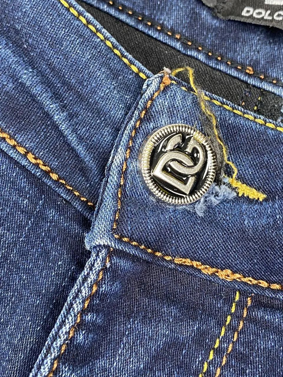 Dolce & Gabbana Vintage Dolce Gabbana Mini Logo Denim Jeans Baggy 90s Size US 33 - 5 Thumbnail