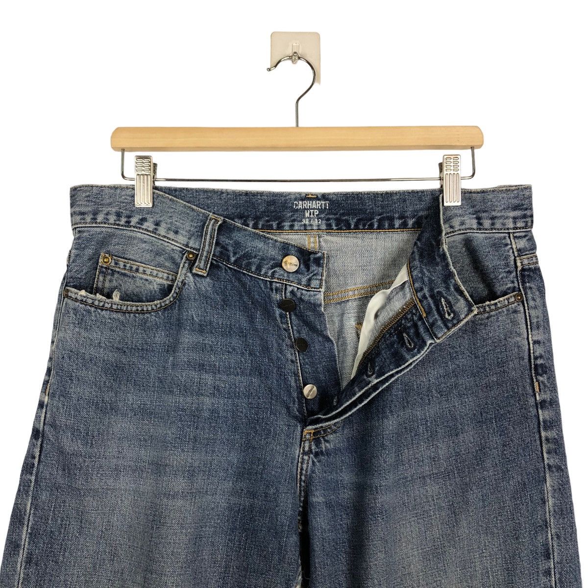 Carhartt 🔥True Vintage Distressed Denim Jeans Workers Carhartt WIP Size US 35 - 11 Thumbnail