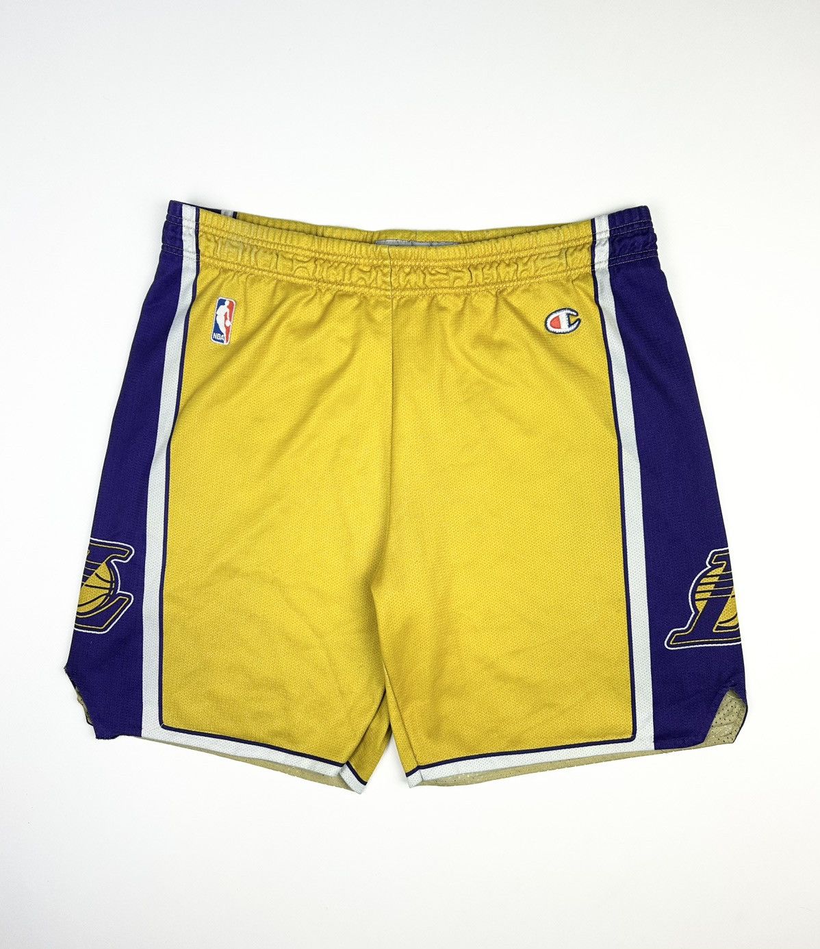 Lakers Nba Old Shorts Lakers Vintage Yellow Champion NBA