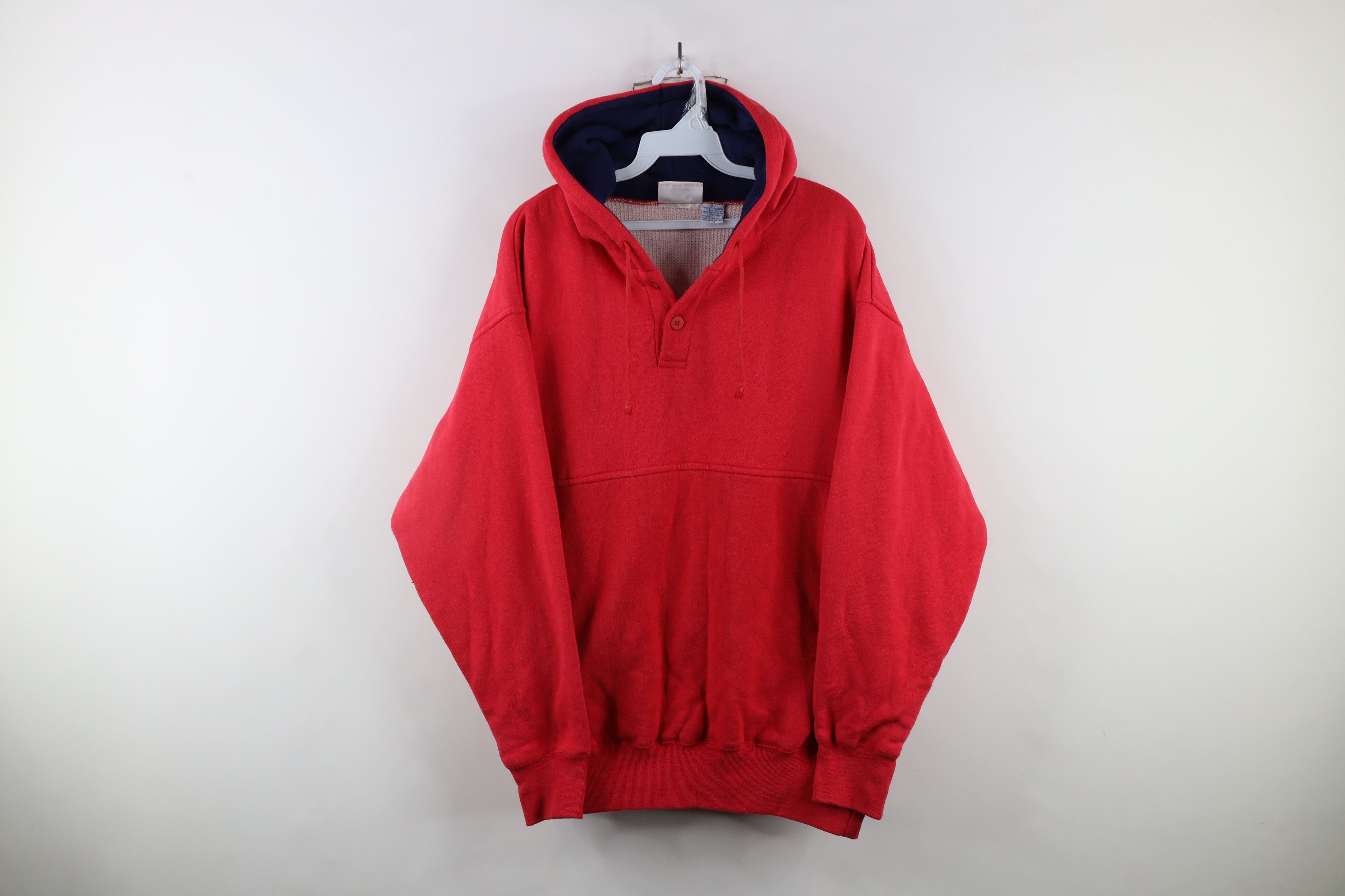 Vintage Vintage 90s Streetwear Lined Double Wall Heavyweight Hoodie Size US L / EU 52-54 / 3 - 1 Thumbnail