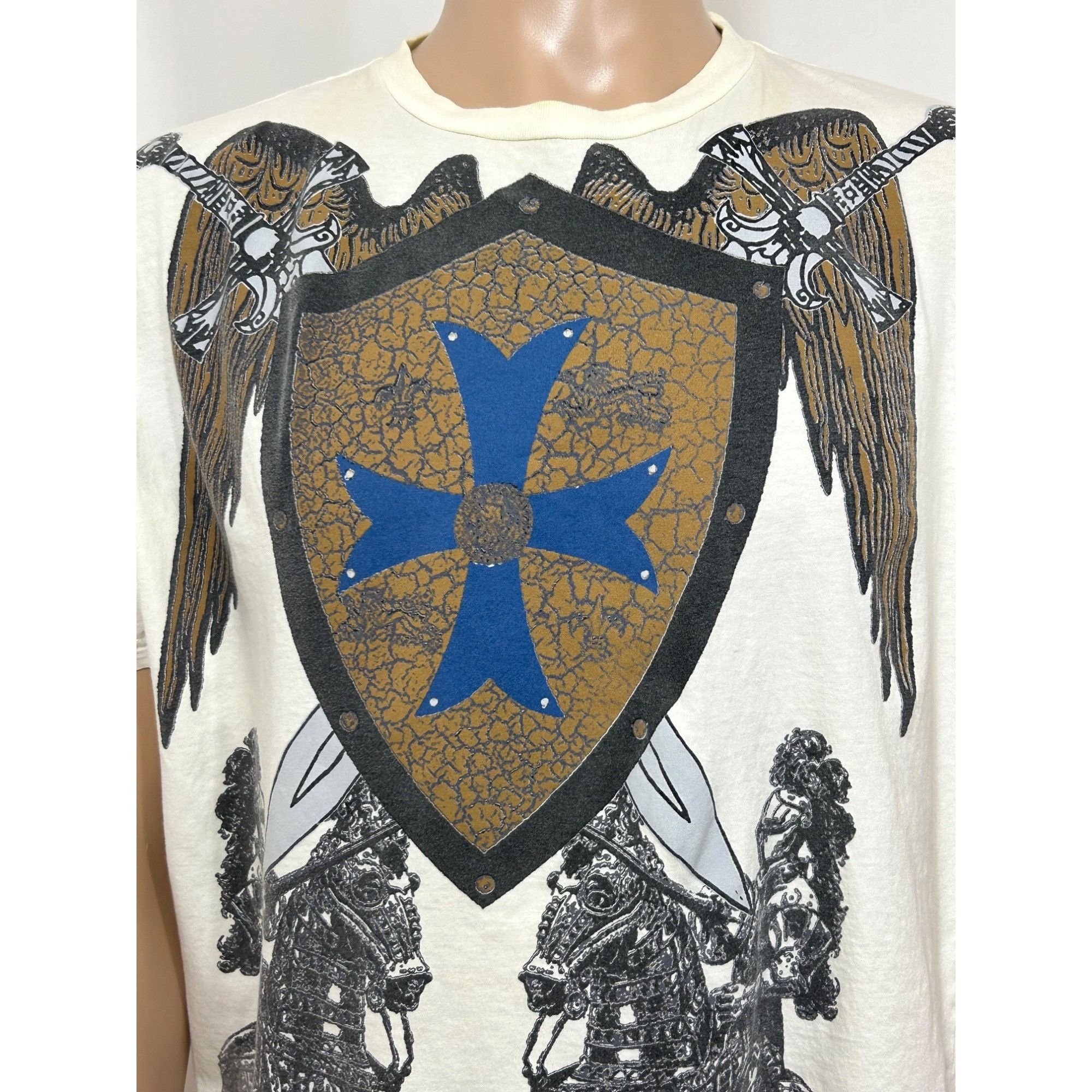 Other PJ Mark Men’s T-Shirt Vtg Graphic Beige Black Short Sleeve S Size US L / EU 52-54 / 3 - 6 Thumbnail