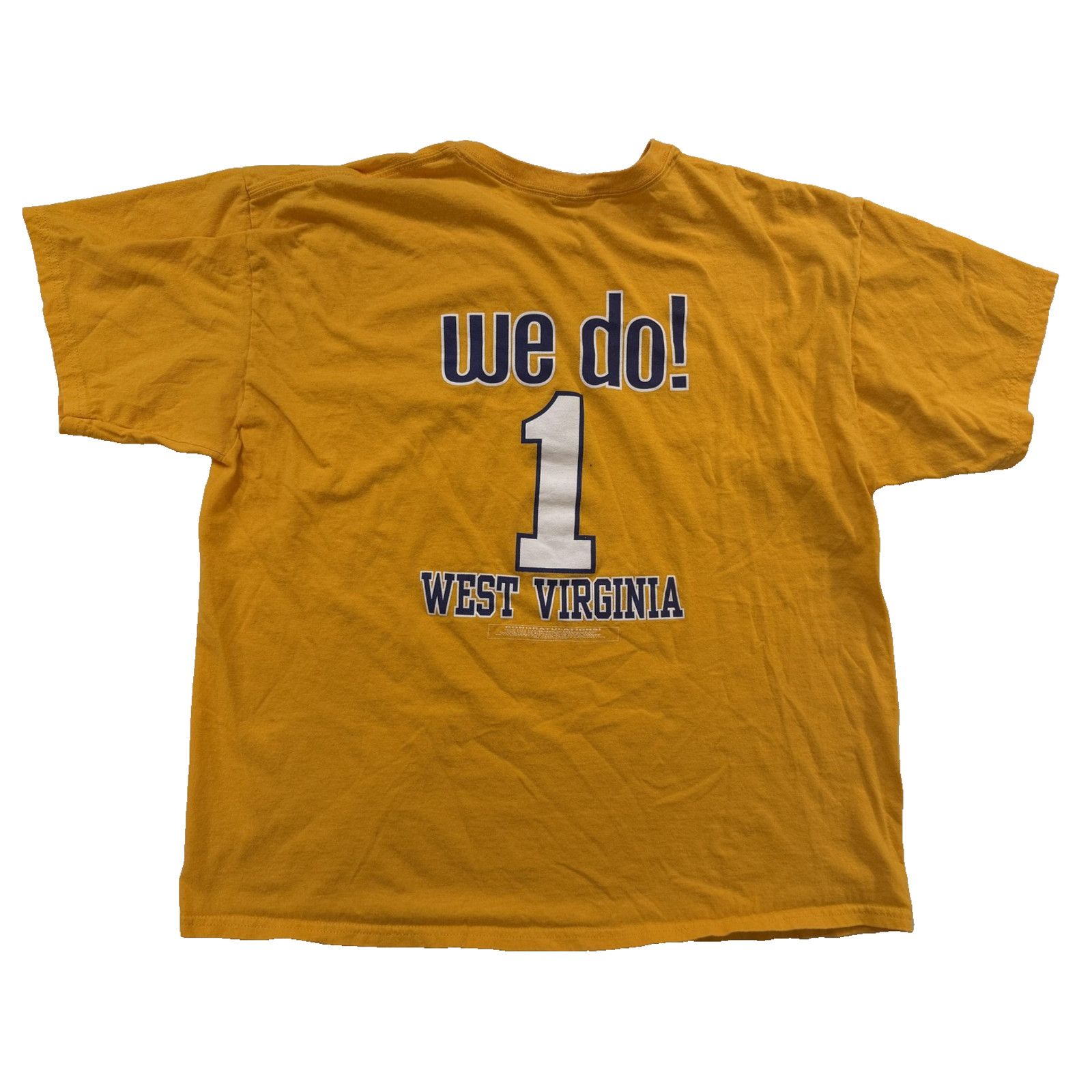 Gildan West Virginia Mountaineers XL NCAA Basketball Got Da'Sean? Size US XL / EU 56 / 4 - 6 Thumbnail