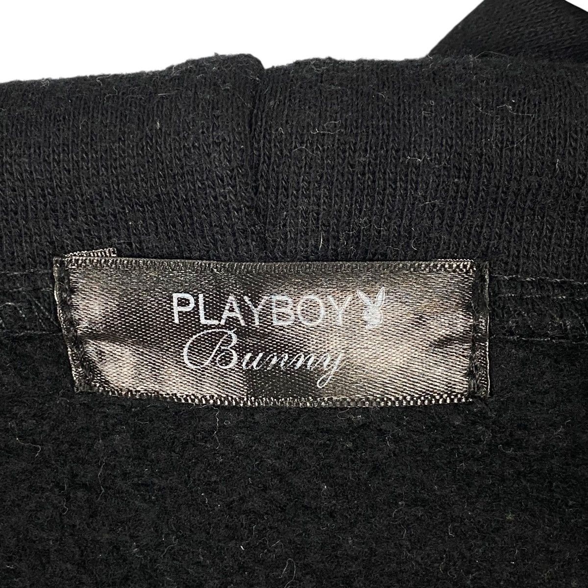 Vintage Vintage Playboy Embroidered Hoodie Black Pullover Jumper M Size US L / EU 52-54 / 3 - 8 Thumbnail