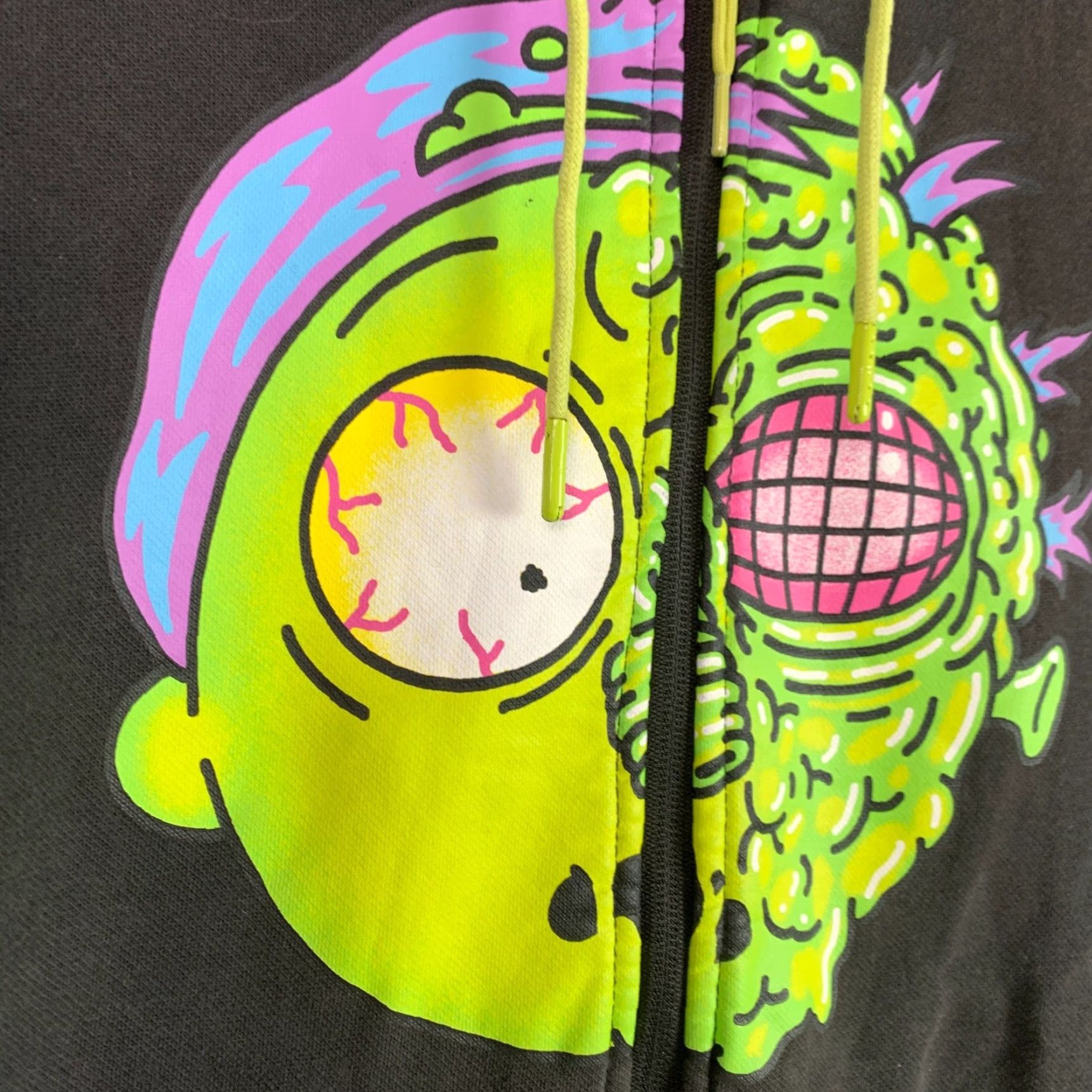 Puma PUMA Hoodie Mens Large Black Full Zip Hooded Jacket Adult Swim Rick & Morty Size US L / EU 52-54 / 3 - 6 Thumbnail