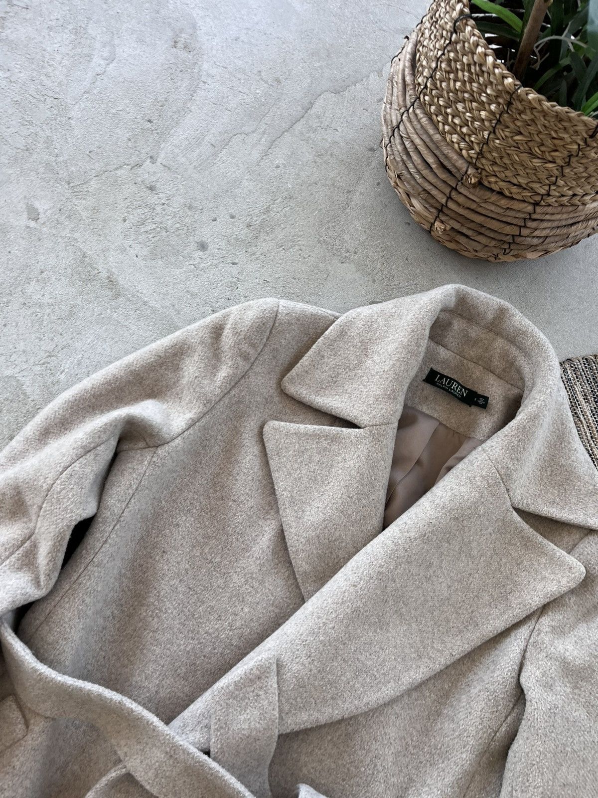 Polo Ralph Lauren Vintage Polo Ralph Lauren Wool Coat Beige Classic Luxury Size XS / US 0-2 / IT 36-38 - 4 Thumbnail