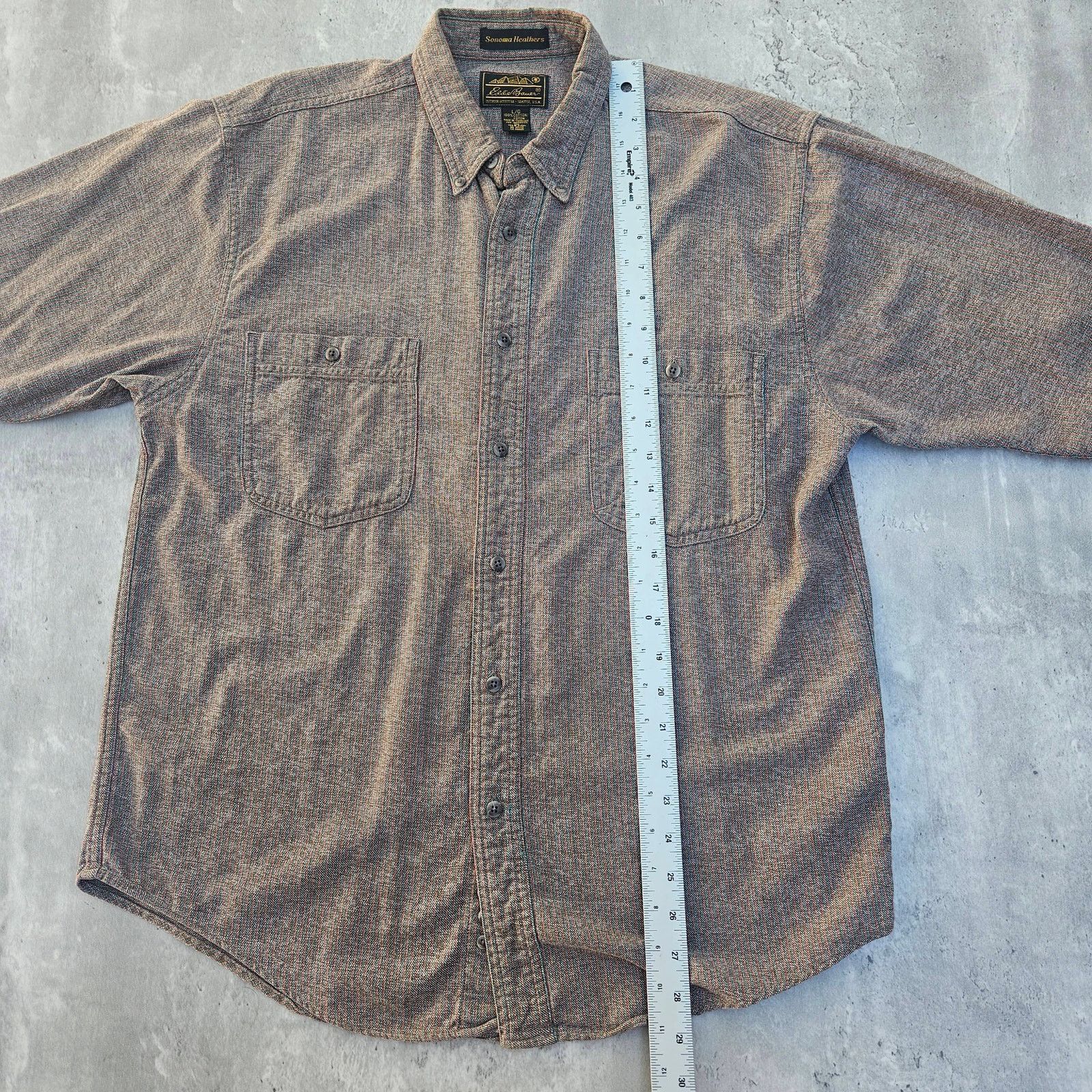 Eddie Bauer Vintage Eddie Bauer Shirt Large Brown Sonoma Heathers Size US L / EU 52-54 / 3 - 7 Thumbnail