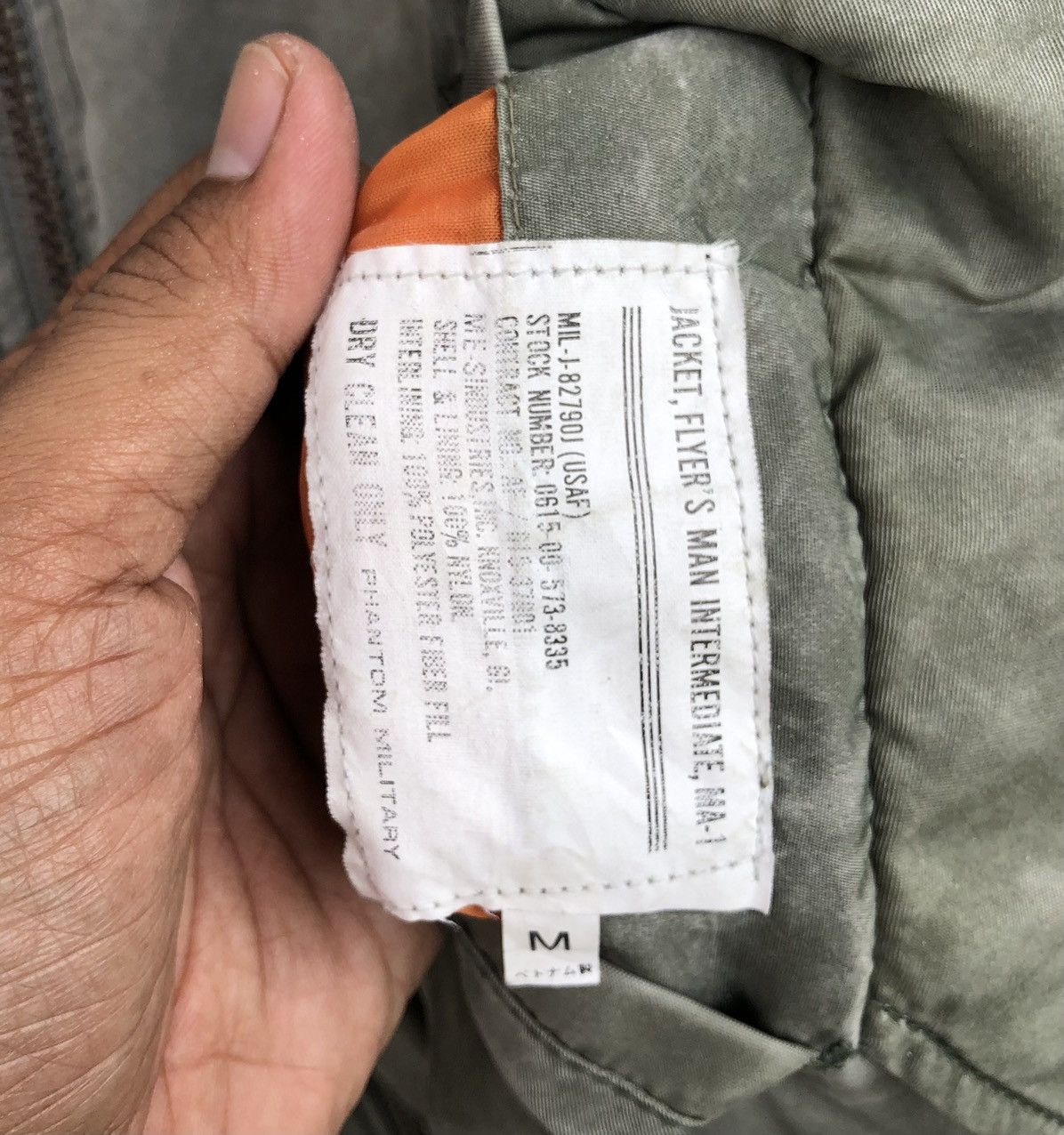 Vintage VTG Sun Faded Flyer’s Man Intermediate Ma-1 Bomber Jacket Size US M / EU 48-50 / 2 - 13 Thumbnail