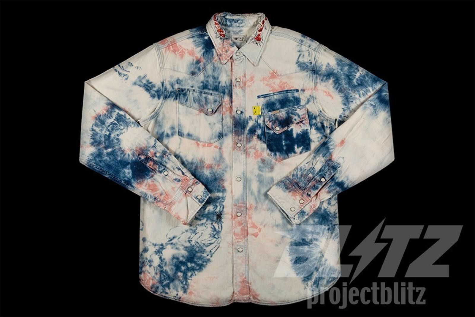 Kapital Kapital 8 oz Denim Western Shirt Ashbury Dyed Indigo Pink 4 Size US XL / EU 56 / 4 - 2 Thumbnail