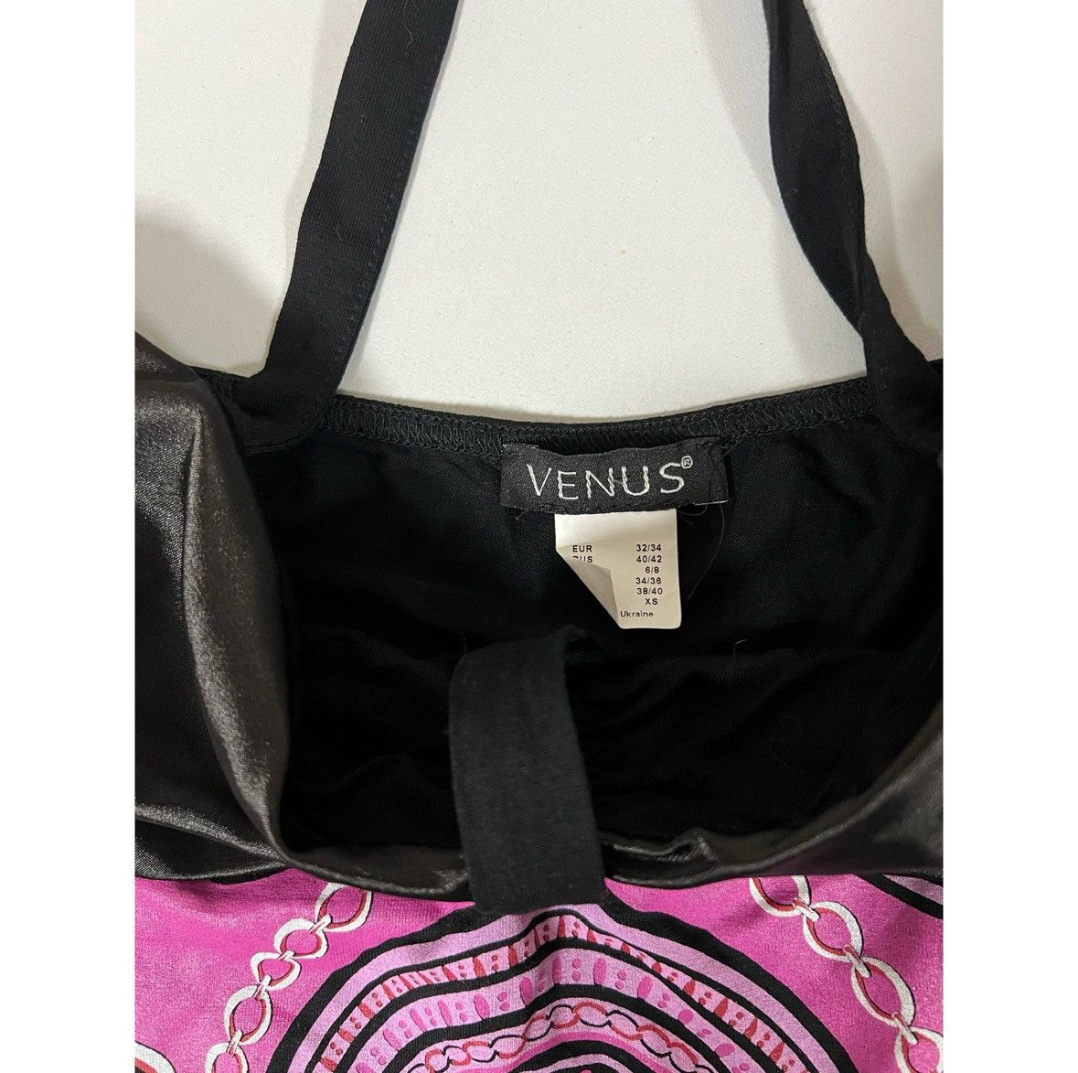 Venus Venus Black Purple Boho Bandana Halter Top Shirt Blouse XS💜✨ Size XS / US 0-2 / IT 36-38 - 3 Thumbnail