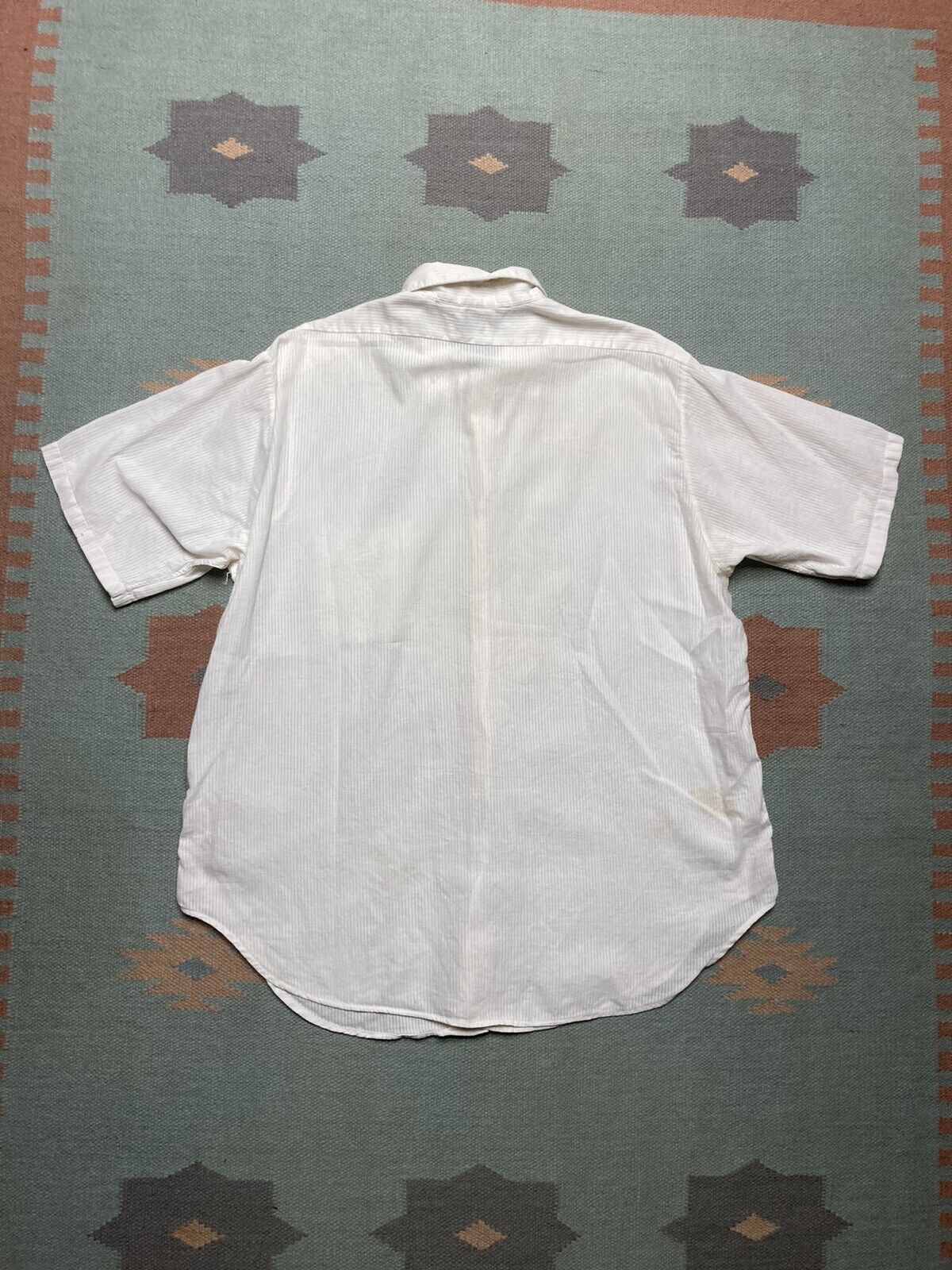 Vintage 50s button shirt royal knight sanforized cotton textured L Size US L / EU 52-54 / 3 - 7 Thumbnail