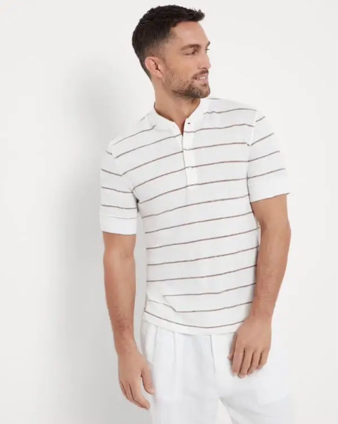 Brunello Cucinelli Brunello Cucinelli Men's Short Sleeve Polo Size US M / EU 48-50 / 2 - 1 Thumbnail