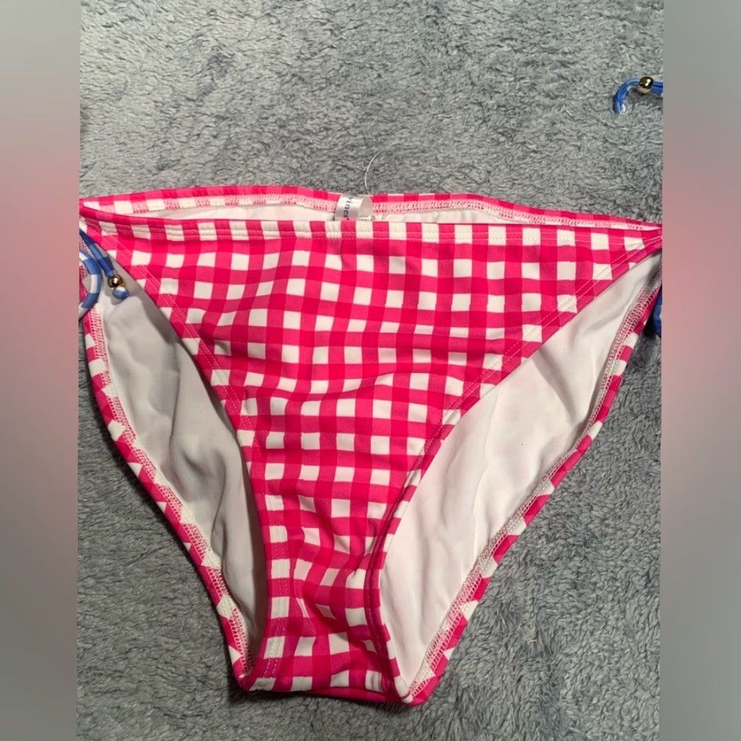 Vineyard Vines Vineyard Vines Cover Up Women XL Pink Gingham Blue Swim Bottoms Size 40" / US 18 - 3 Thumbnail