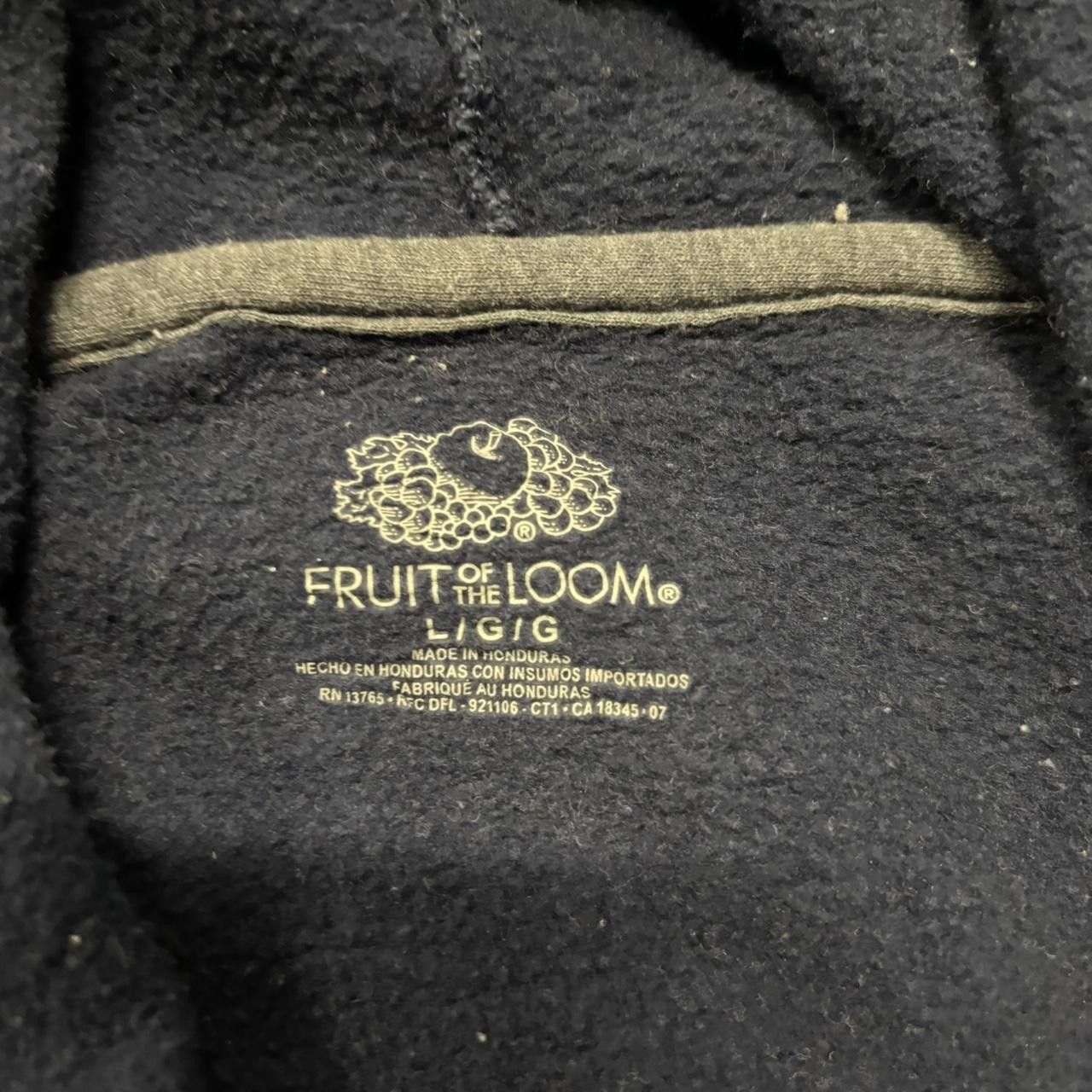 Japanese Brand × Vintage Crazy Vintage Y2K/2000s Navy Blue Blank Russell Style Essential Zip Up Hoodie! Size US L / EU 52-54 / 3 - 6 Thumbnail