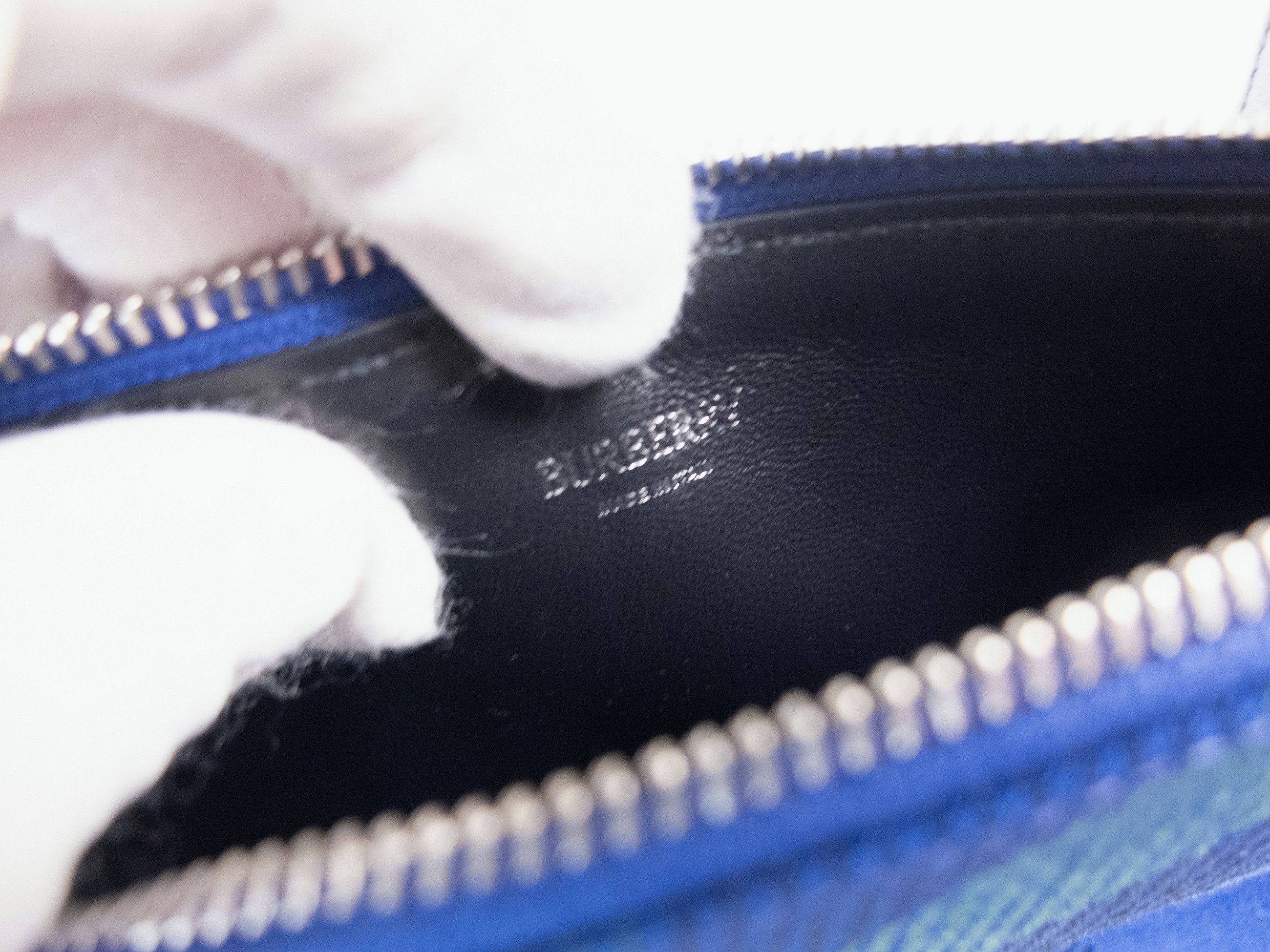 Burberry BURBERRY Shield blue check canvas leather shoulder bag Size ONE SIZE - 12 Thumbnail