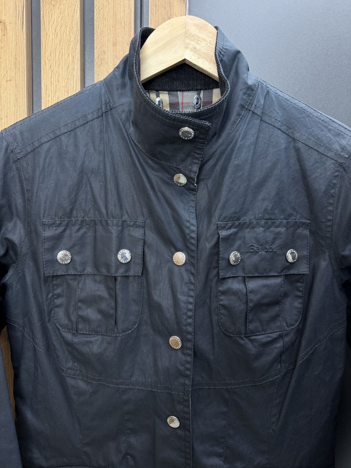Barbour Barbour Ashby Jacket Navy Women UK10 EU36 Size M / US 6-8 / IT 42-44 - 4 Thumbnail