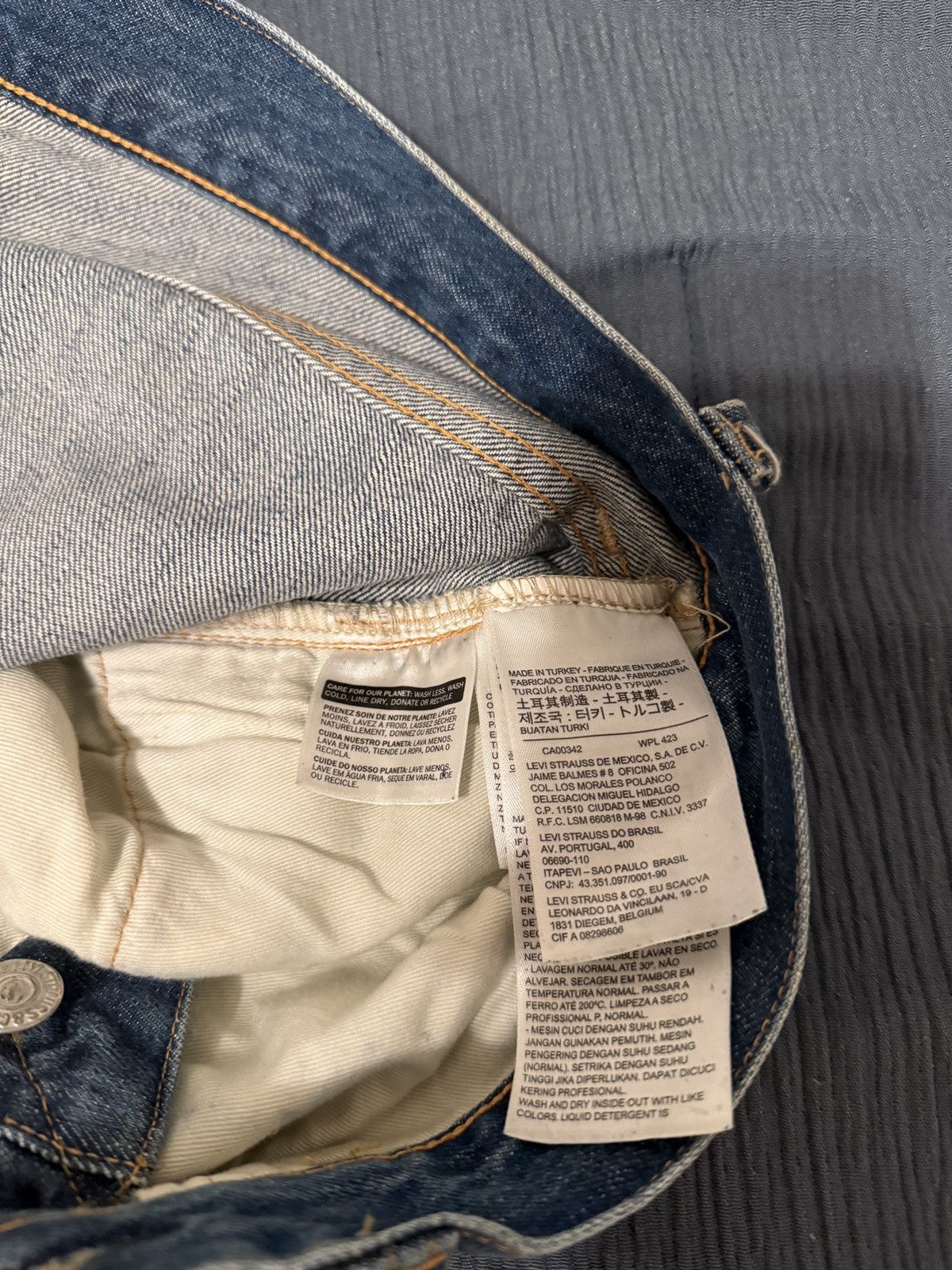 Levi's Levis 501XX Distressed Denim Size US 33 - 6 Thumbnail