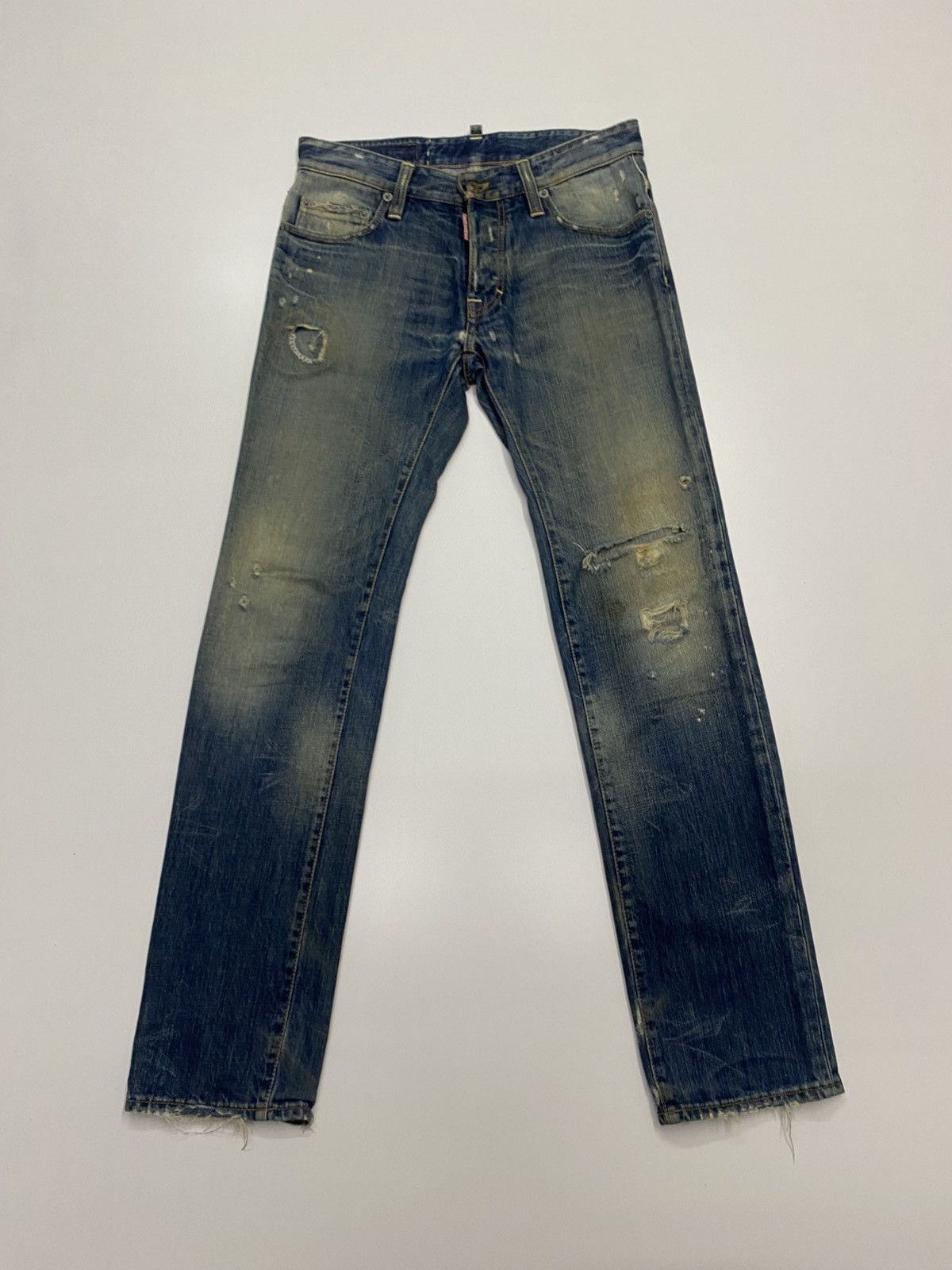 Dsquared2 Dsquared2 Distress Style Denim Jeans Made In Italy Size 32” Size US 32 / EU 48 - 1 Thumbnail