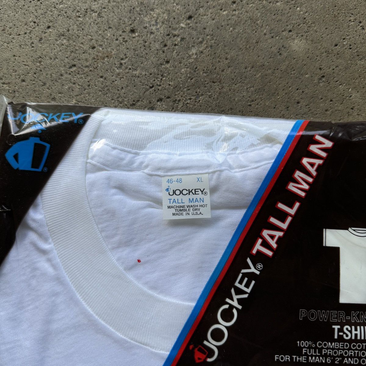 Vintage 80s Jockey Blank White Shirt XL Tall ERD Grunge Size US XL / EU 56 / 4 - 2 Thumbnail