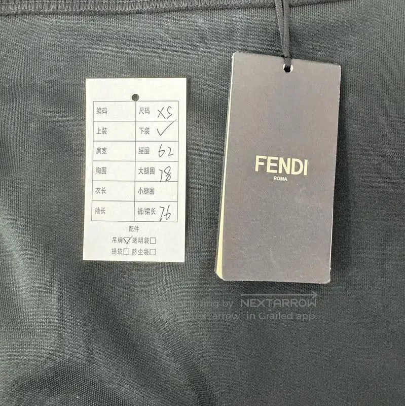 Fendi Fendi Black Midi Skirt with Logo . Size 22" - 8 Thumbnail