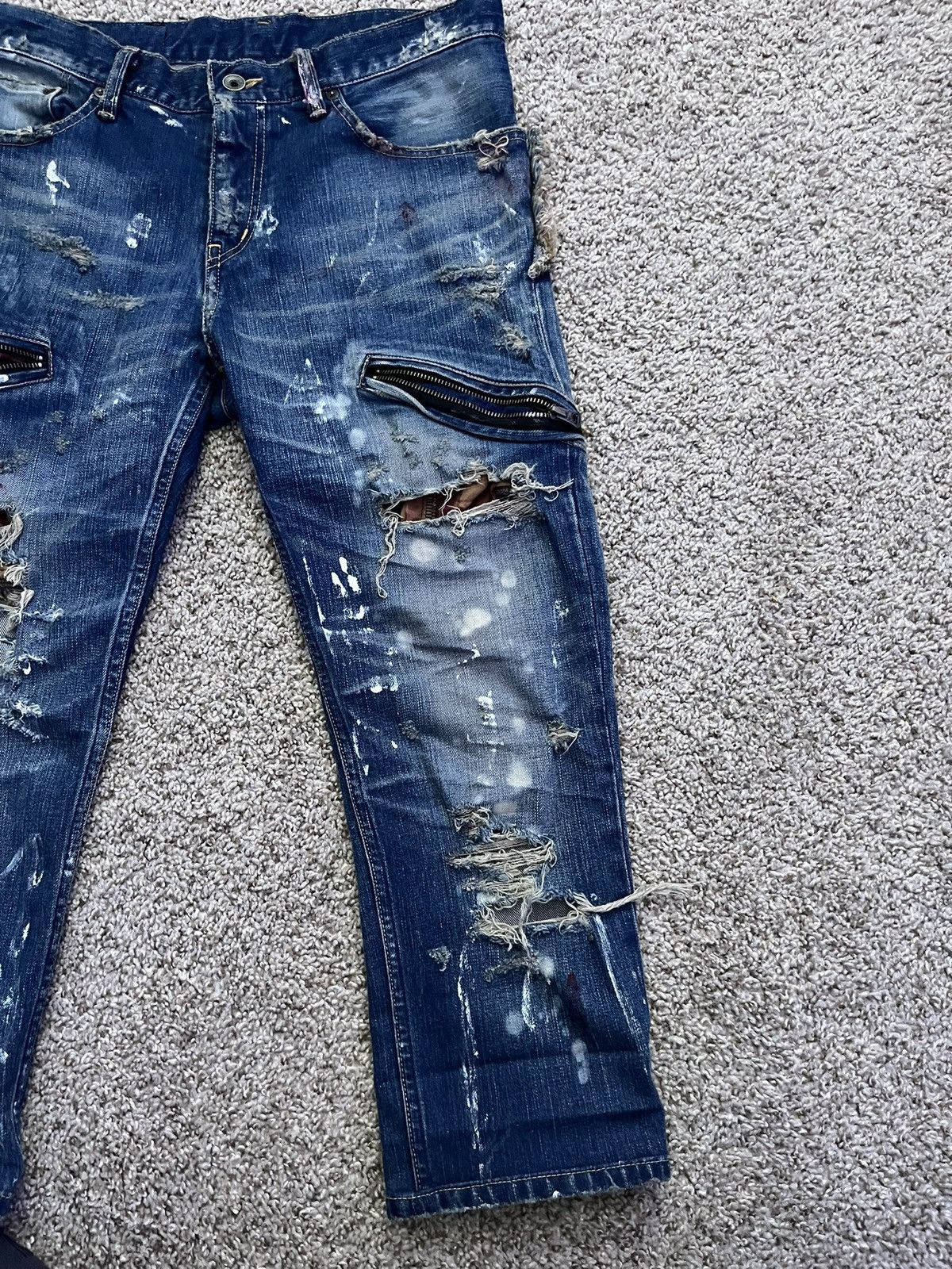 If Six Was Nine LGB Wolf painter denim crop - mudmax ifsixwasnine Size US 30 / EU 46 - 2 Thumbnail