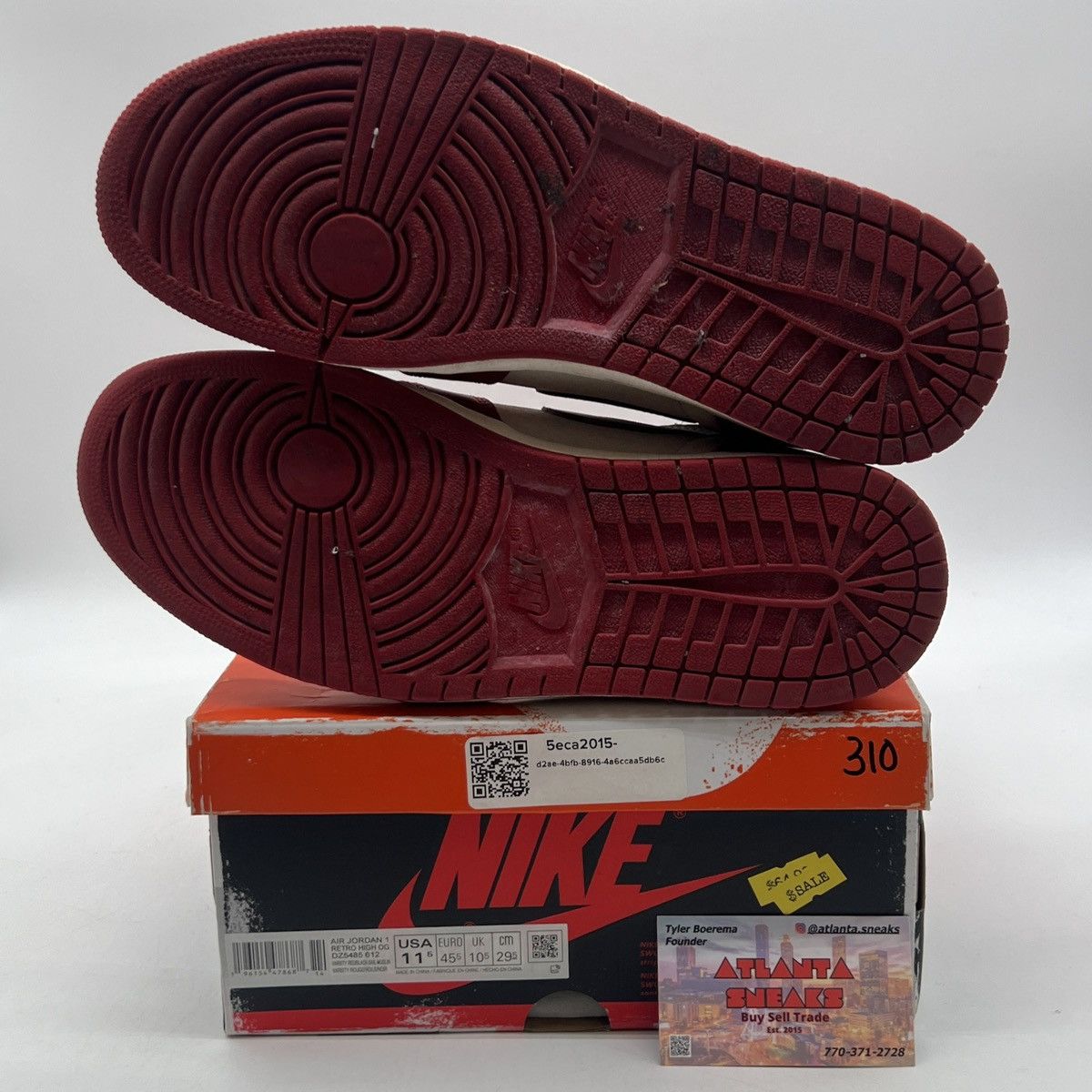 Nike Air Jordan 1 high Chicago lost & found Size US 11.5 / EU 44-45 - 8 Thumbnail