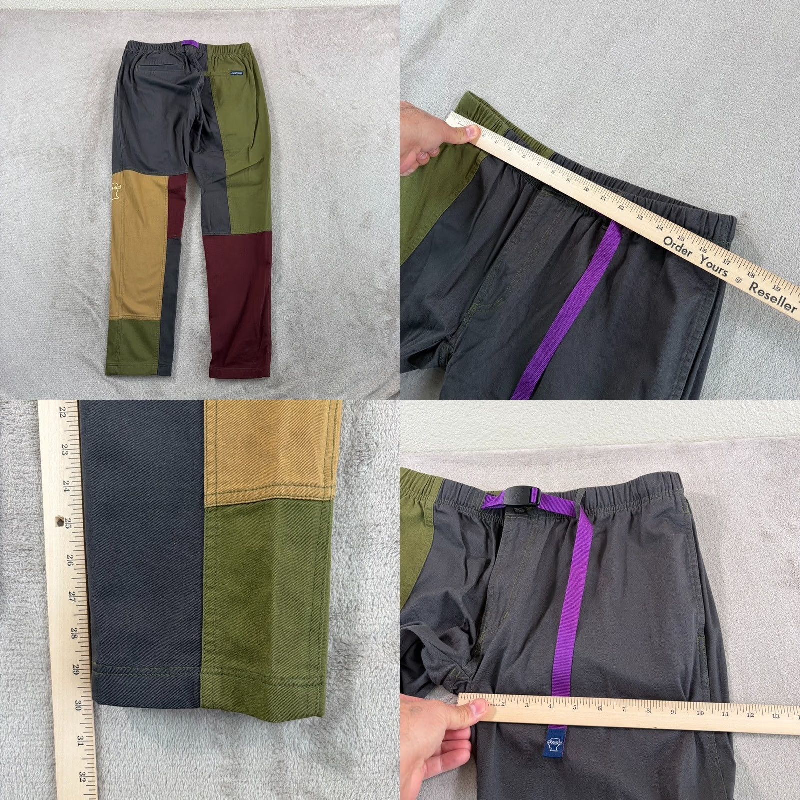 Gramicci Gramicci BrainDead Patchwork ColorBlock Hiking Pants Multi Men Large NWOT Size US 33 - 8 Thumbnail