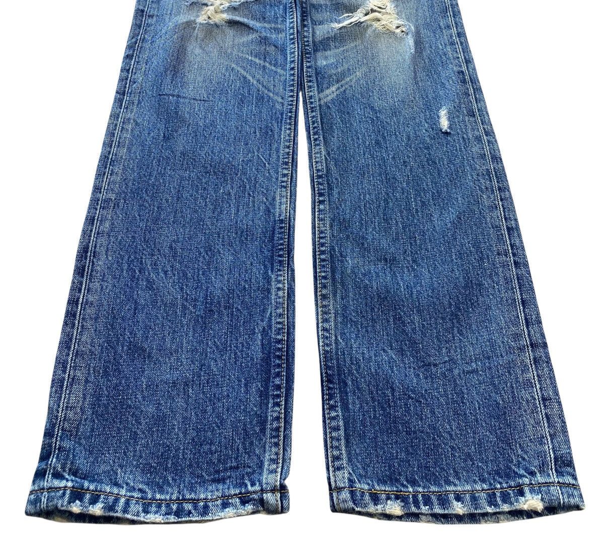 Levi's Levi’s 501 Faded Wash Whiskered Style Straight Leg Jeans Size US 27 - 5 Thumbnail