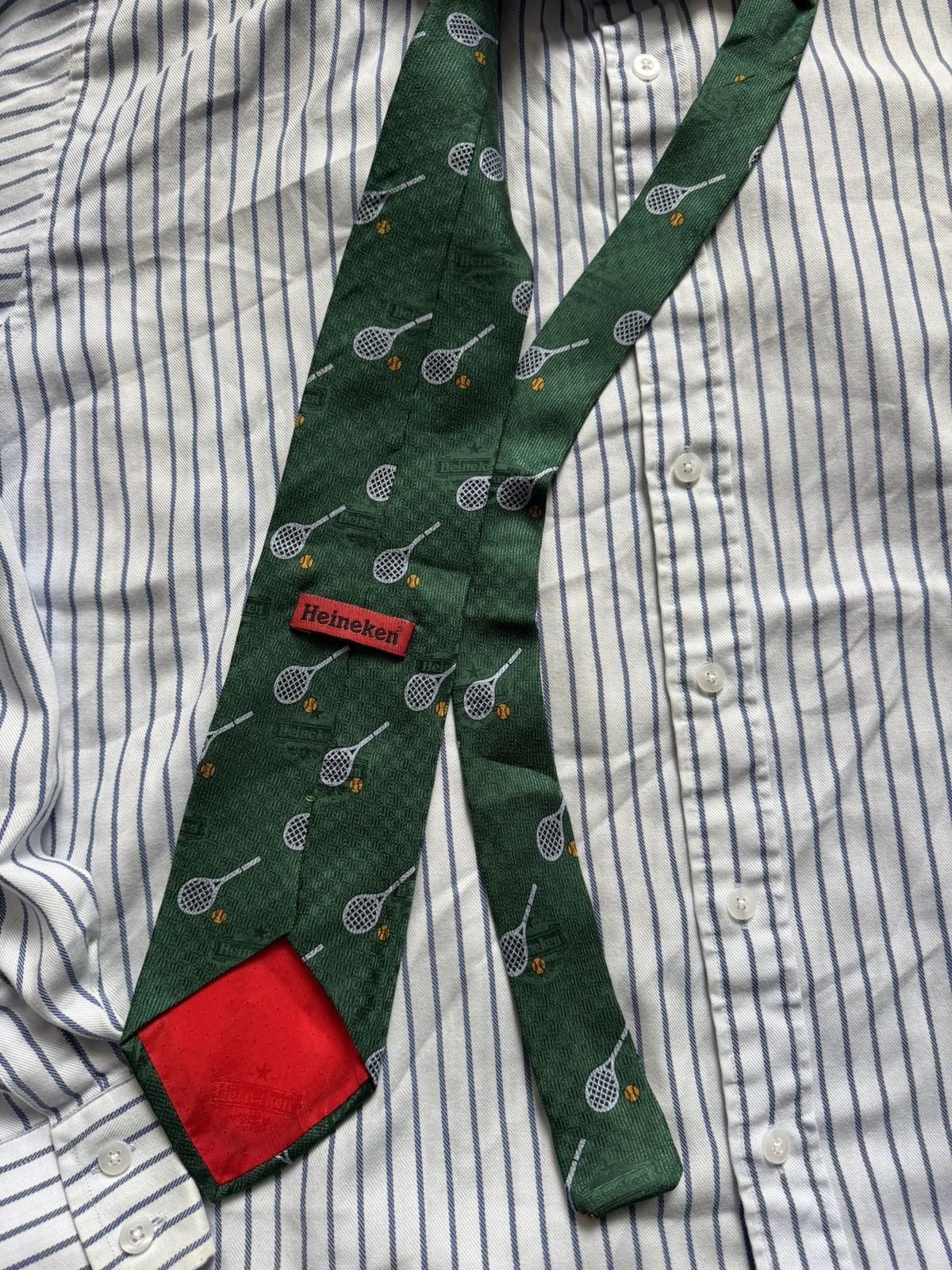 Heineken × Vintage Vintage Green Heineken rare tie Size ONE SIZE - 3 Thumbnail