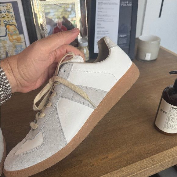 Maison Margiela Maison Margiela Gat Sneaker Low White Gray 16 49 Suede Size US 15 / EU 48 - 5 Thumbnail