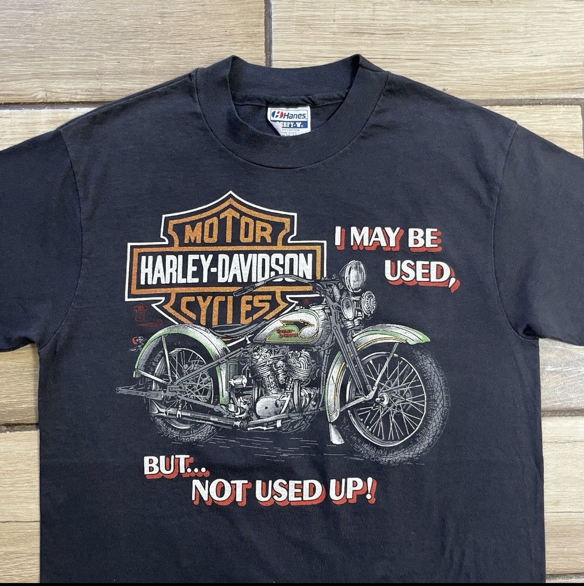 Harley Davidson × Vintage Harley Davidson 80s Tee Used But Not Used Up Medium Size US M / EU 48-50 / 2 - 1 Thumbnail